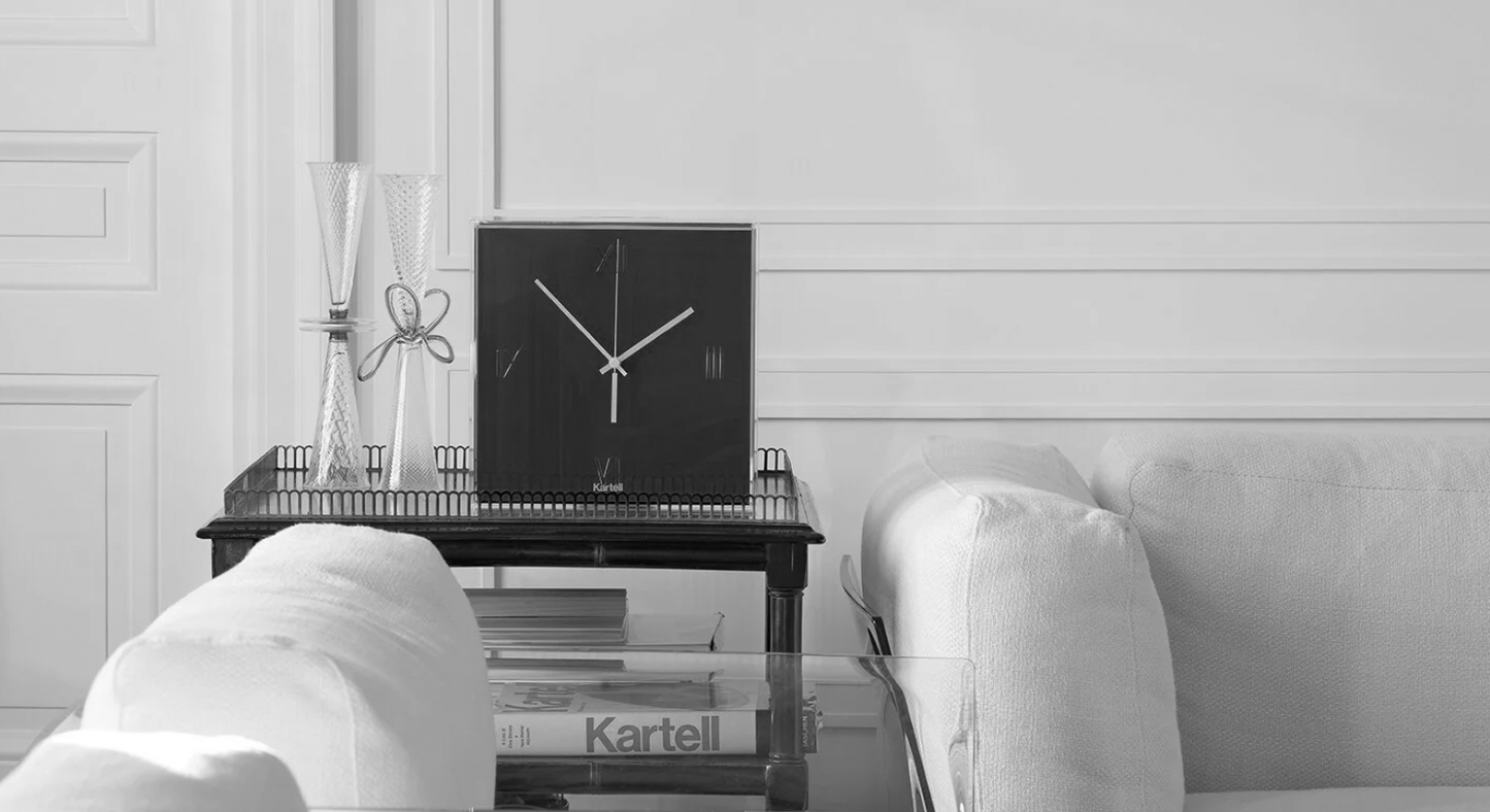 HORLOGE KARTELL TIC-TAC NOIR (PHILIPPE STARCK)