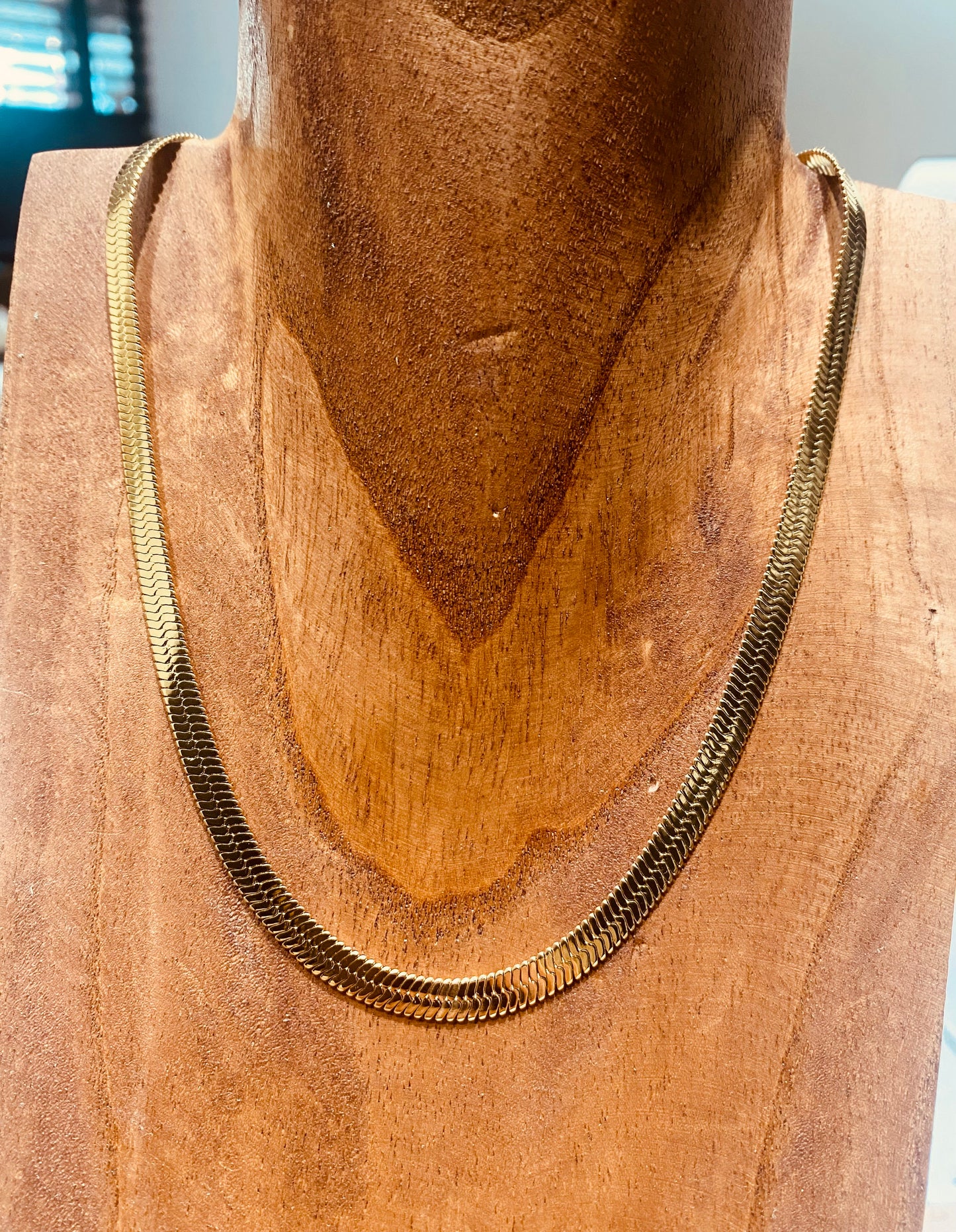 Collier Albane mailles plates