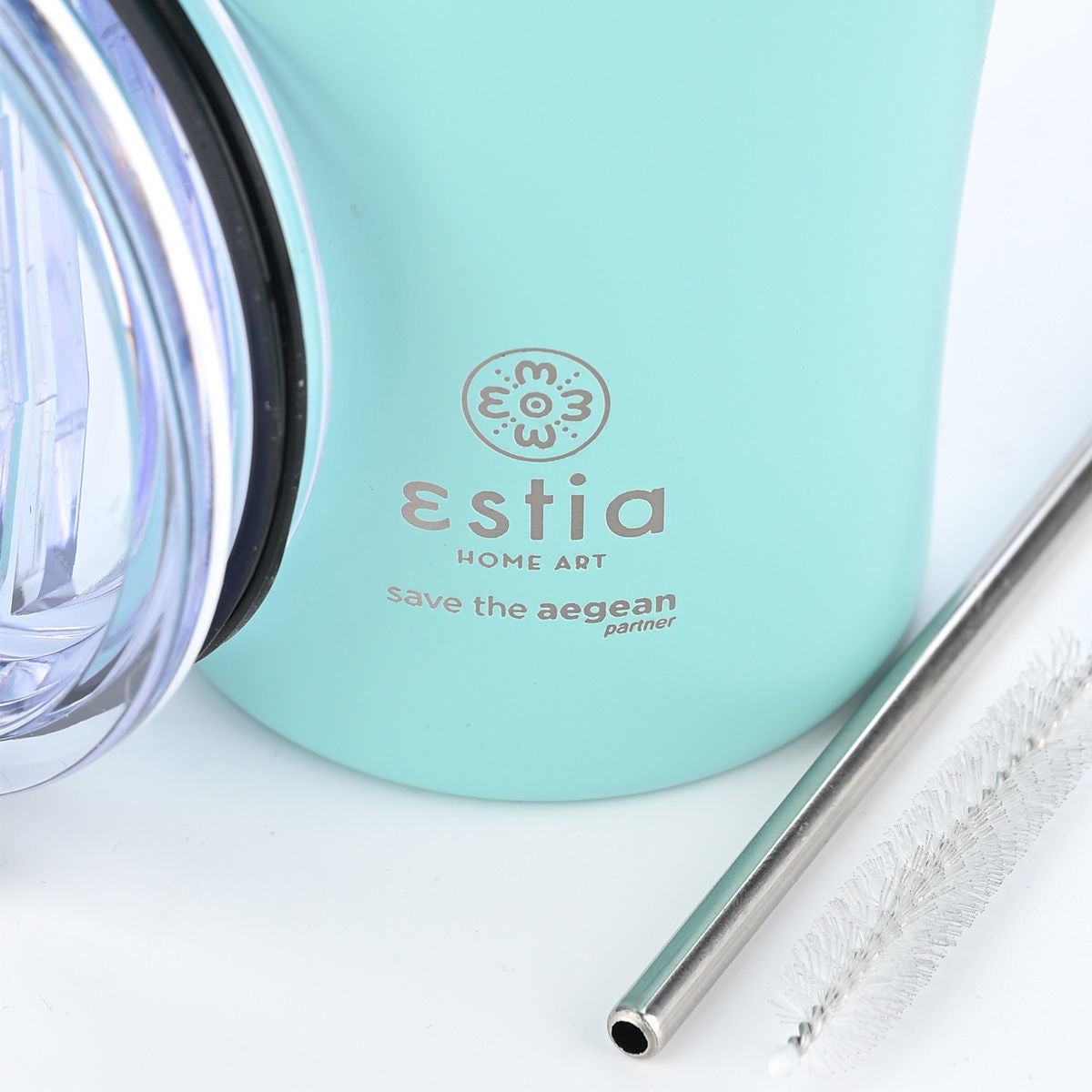 INSULATED COFFEE MUG SAVE THE AEGEAN 500ml BERMUDA GREEN SKU: 01-23171