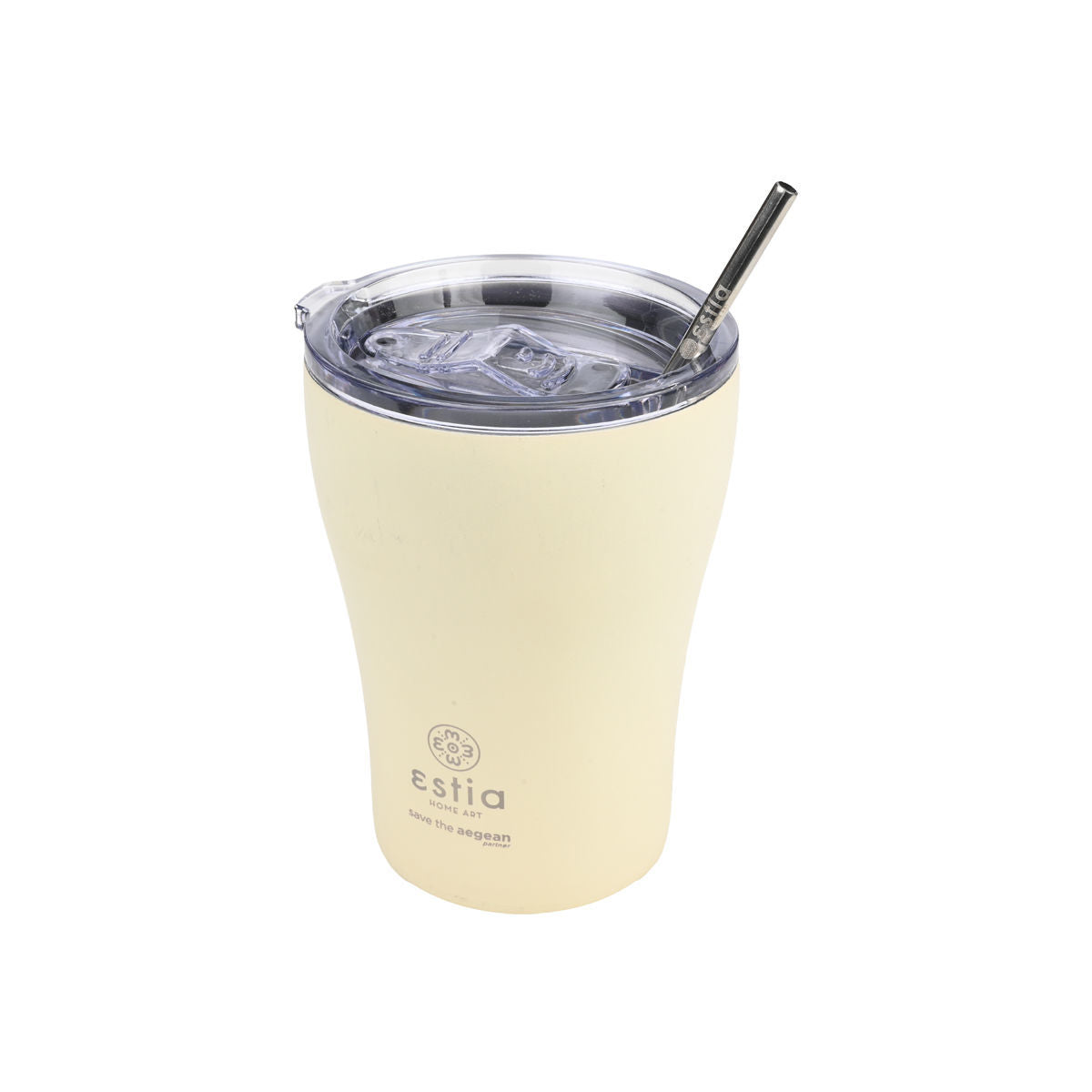 INSULATED COFFEE MUG SAVE THE AEGEAN 350ml LILY WHITE SKU: 01-23027