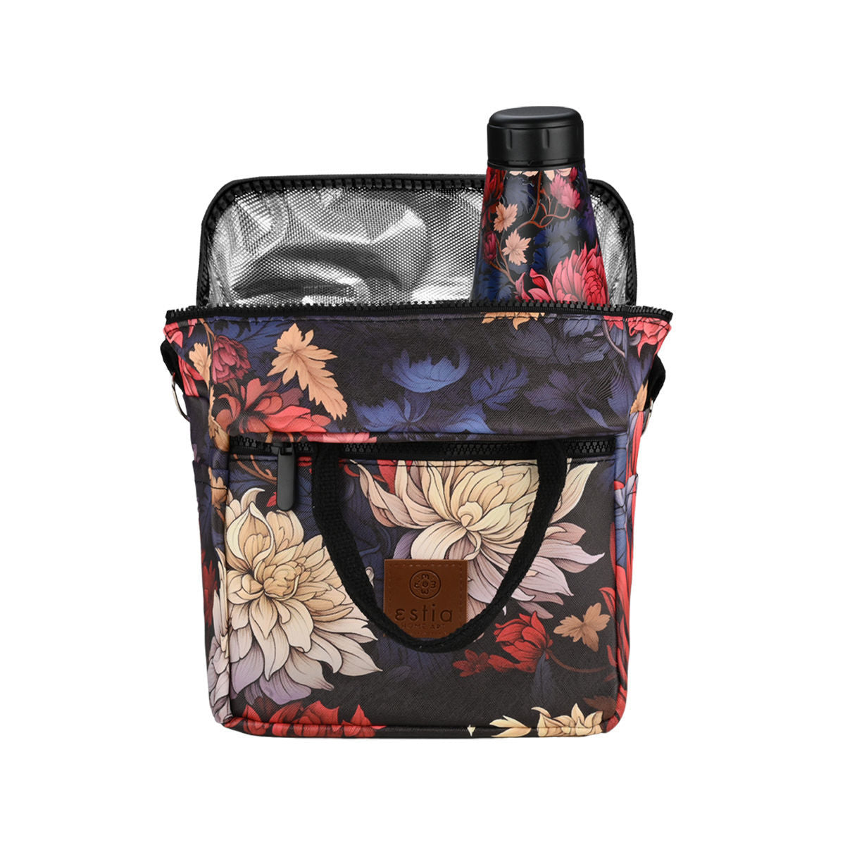 LUNCH BAG SAVE THE AEGEAN INSULATED 7lt MIDNIGHT BLOSSOM 22433