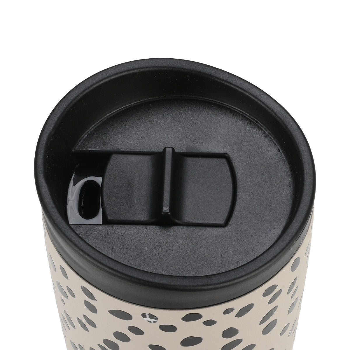 INSULATED TRAVEL MUG SAVE THE AEGEAN 350ml LEOPARD TAUPE - 25663