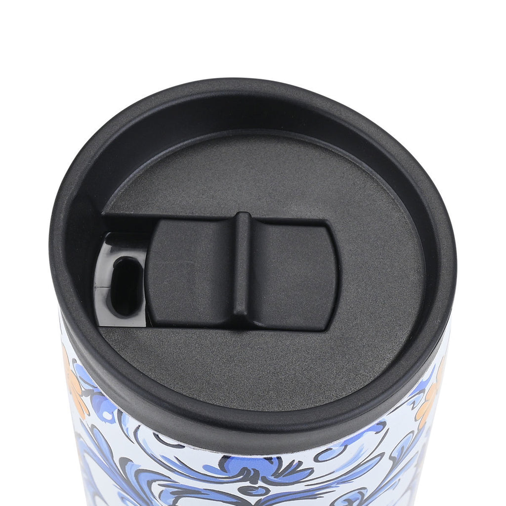 INSULATED TRAVEL MUG SAVE THE AEGEAN 350ml AMALFI COAST 31909 - art de la table Kefi Concept Store