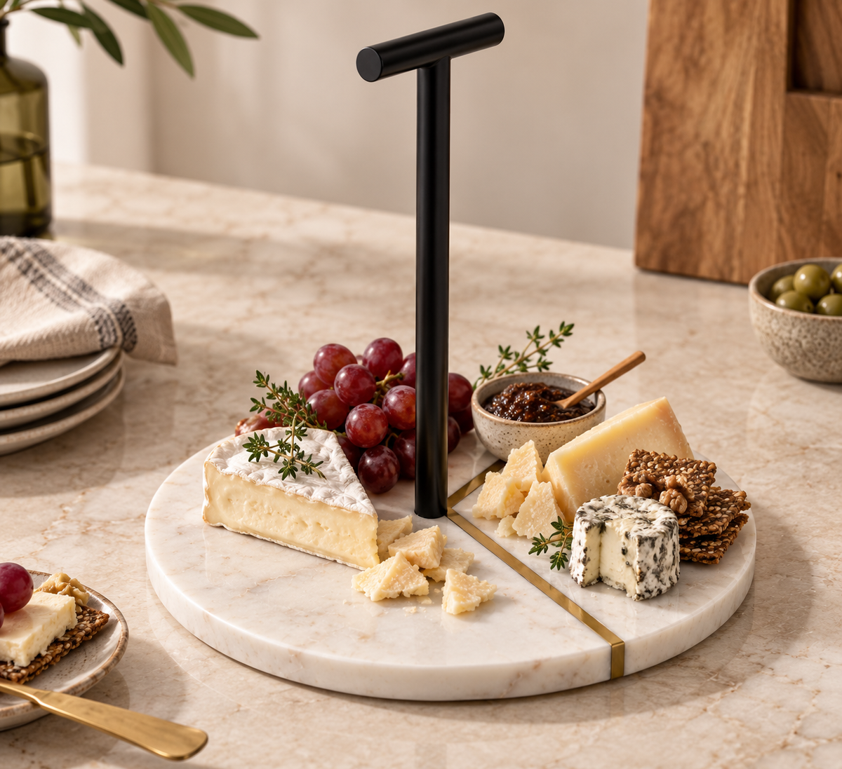 Plateau marbre fromage