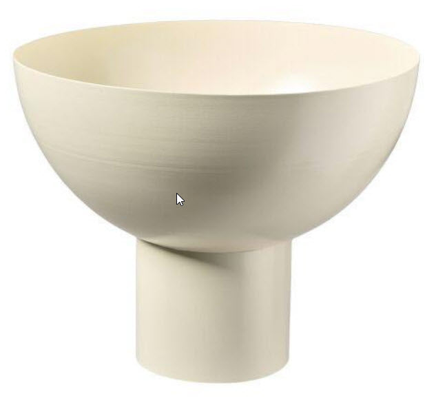 Coupe en metal blanc - sélection lifestyle Kefi Concept Store