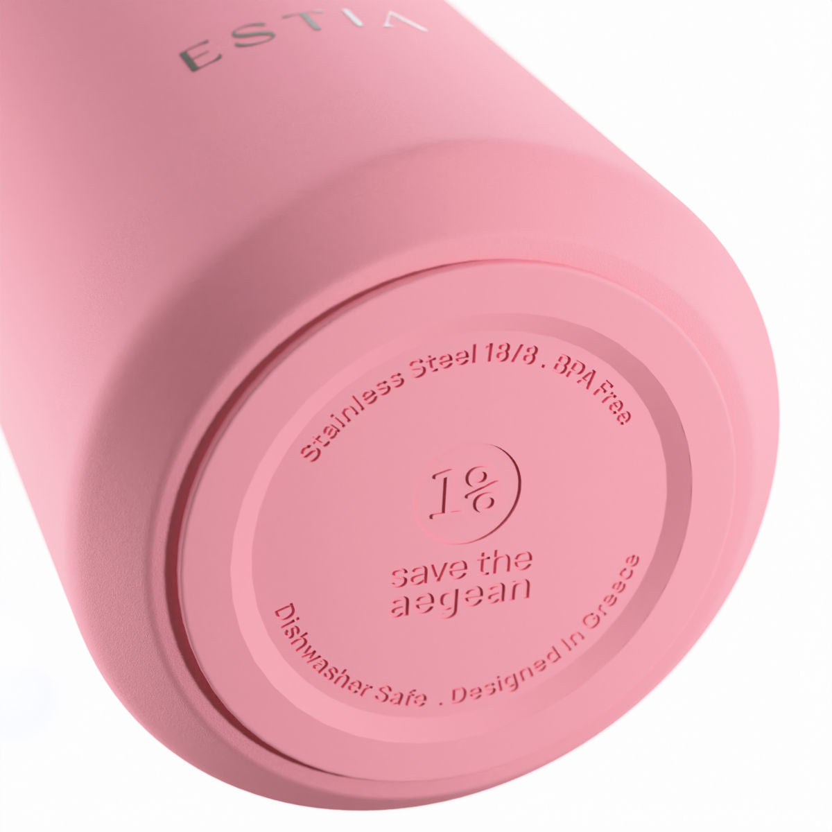 Gourde 360 ml rose unie - modele Lens