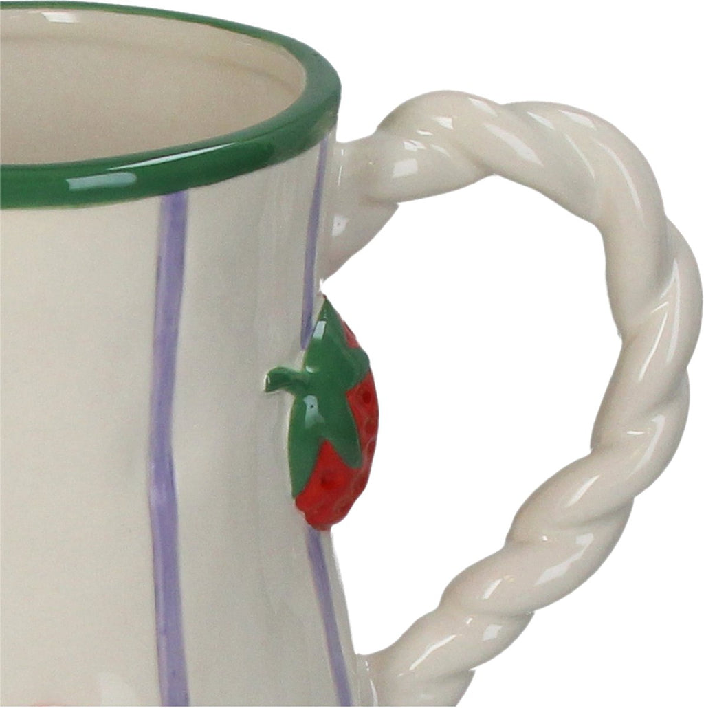 Vase décoratif Fraise en grès - 20,5 cm - déco maison Kefi Concept Store