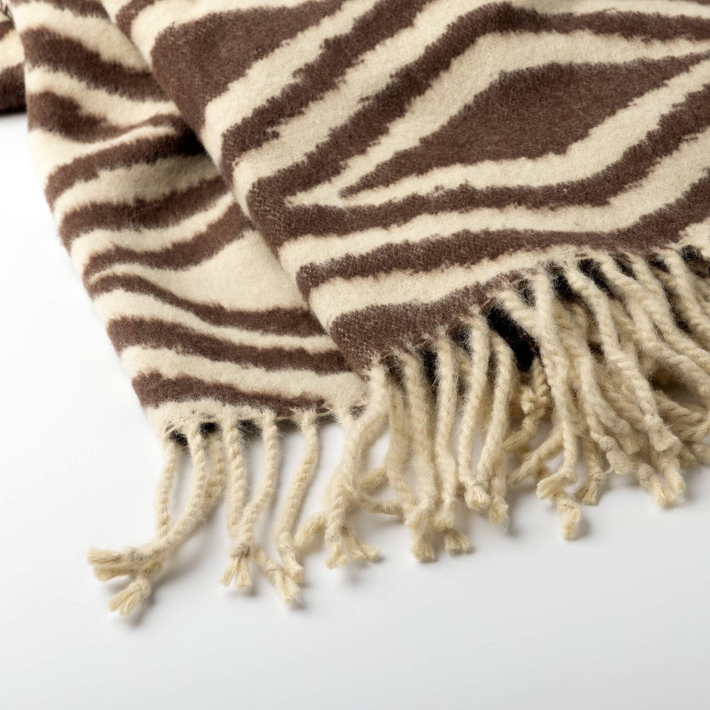 Plaid Amorella chocolat 150 x 200 cm