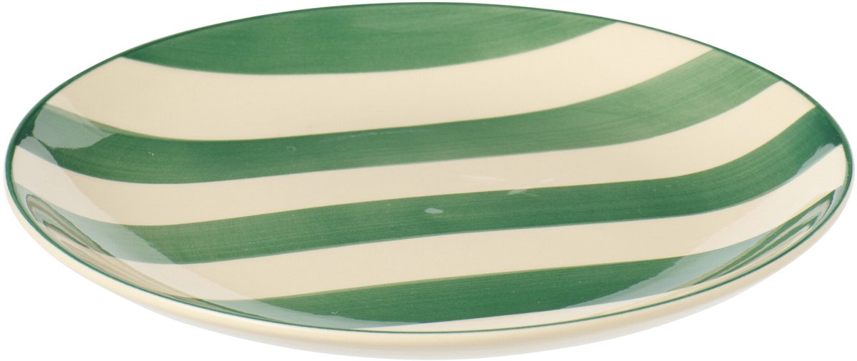assiette rayée - art de la table Kefi Concept Store