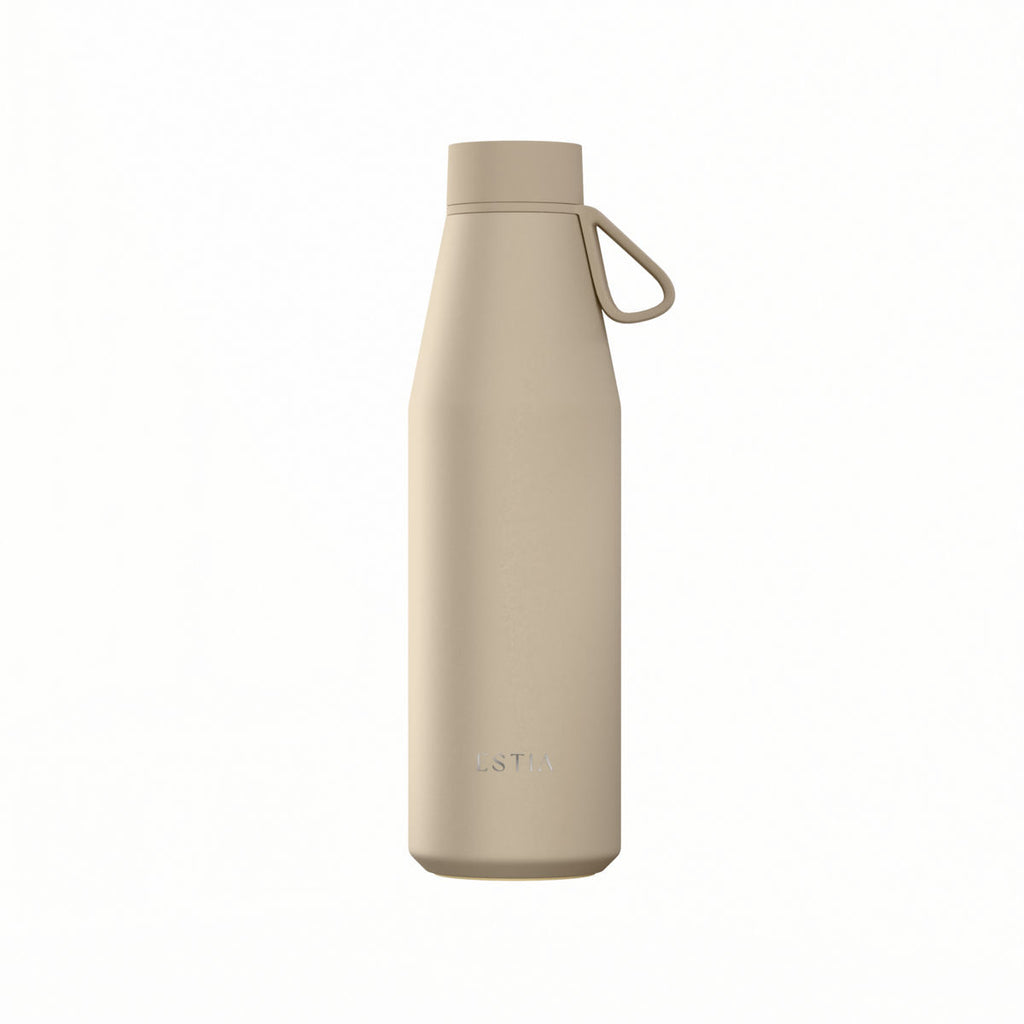 Gourde 800 ml beige unie - modele flow