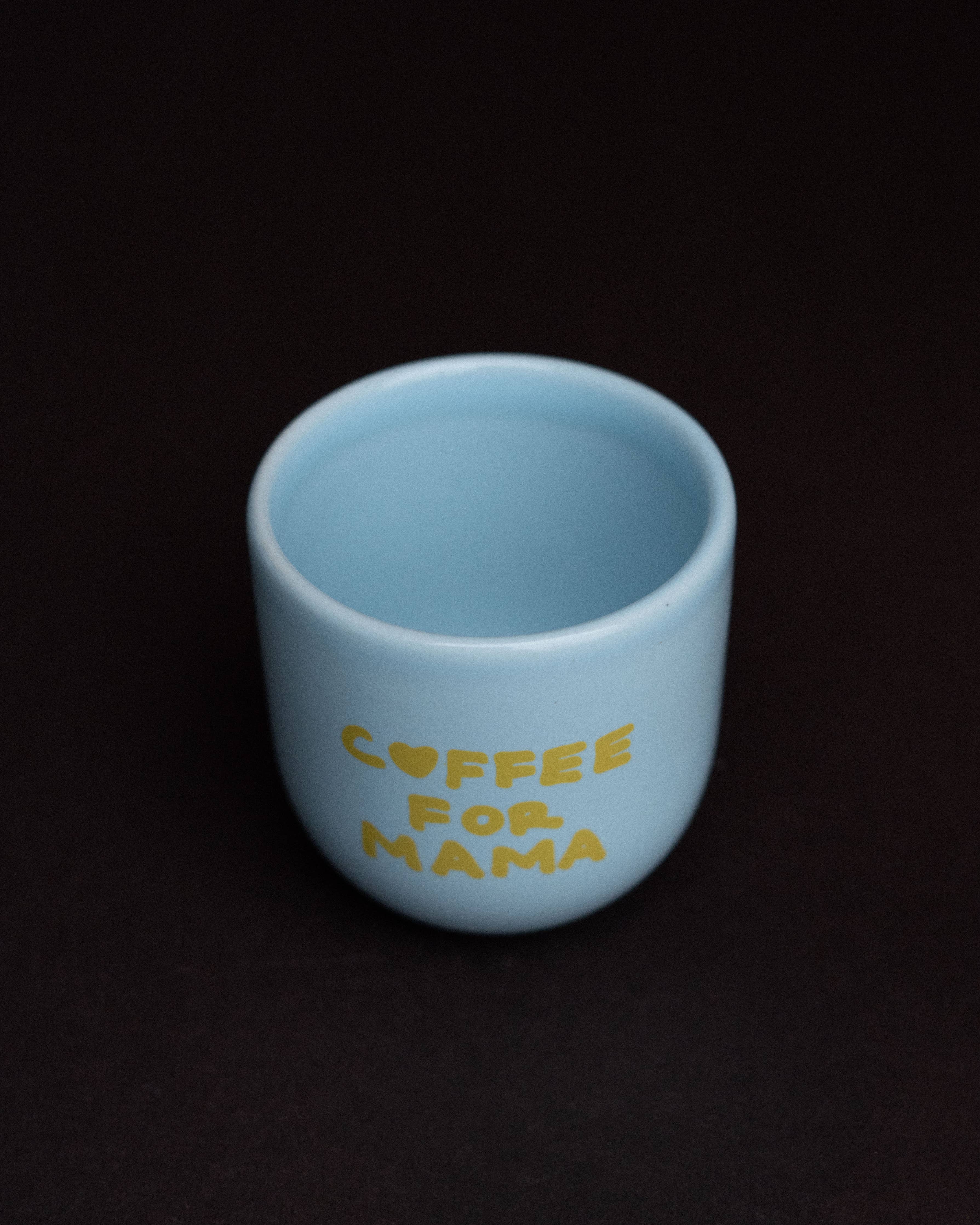 Tasse Sisi, Café pour maman, bleu - art de la table Kefi Concept Store