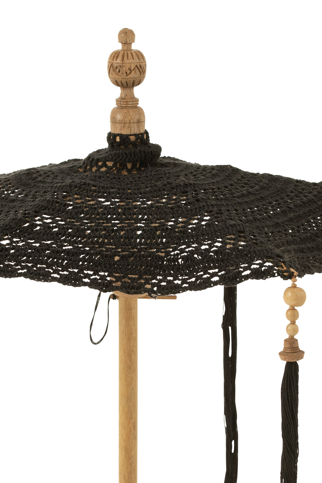 Parasol Floche + Pied Coton/Bois Noir Small - sélection lifestyle Kefi Concept Store