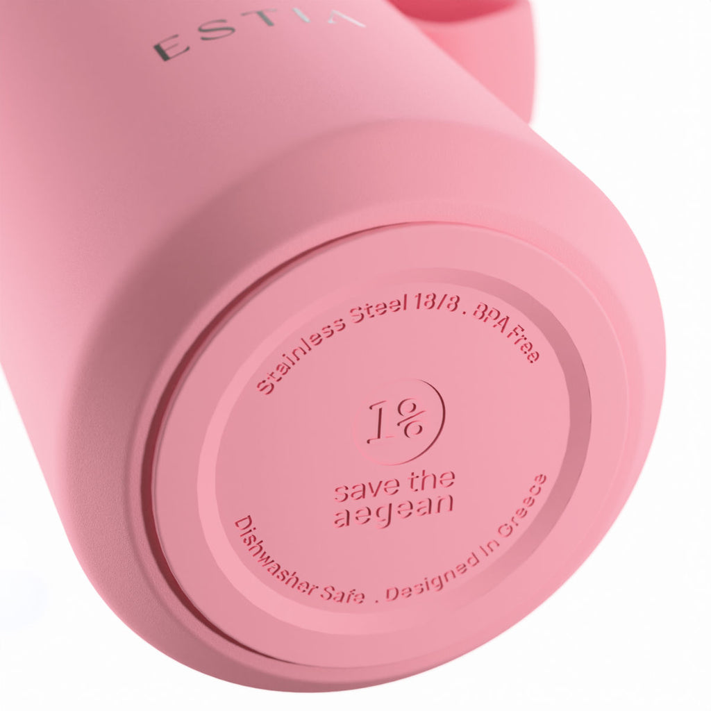Gourde 360 ml rose  unie - modele Pulse