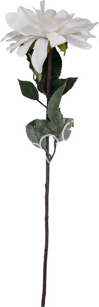 Fleur dahlia blanc 80 cm - déco maison Kefi Concept Store
