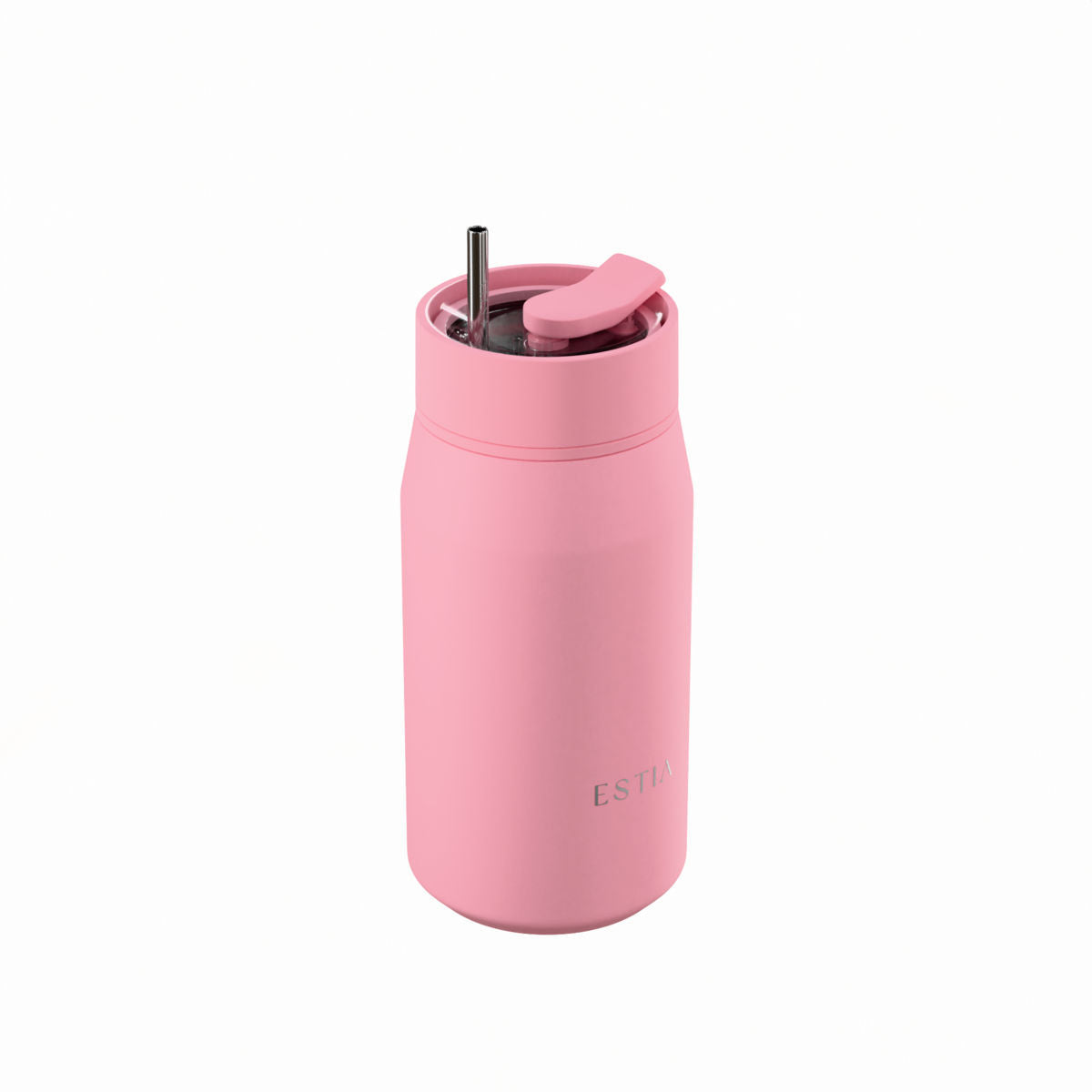 Gourde 360 ml rose unie - modele Lens
