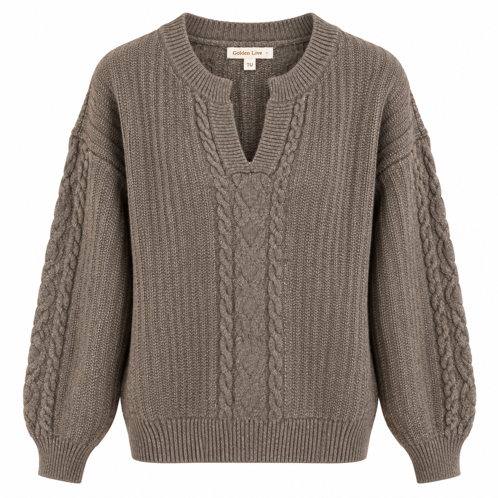 Pull en maille col polo