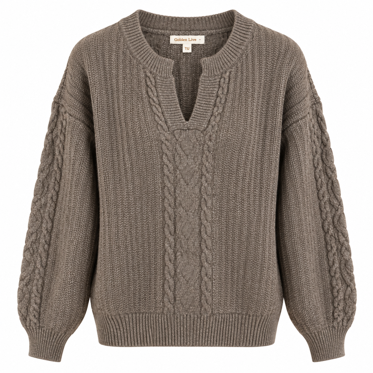 Pull en maille col polo