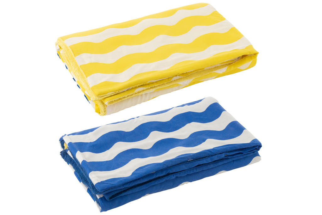 Serviettes de plage “Dolce Vita” - J-Line - déco maison Kefi Concept Store