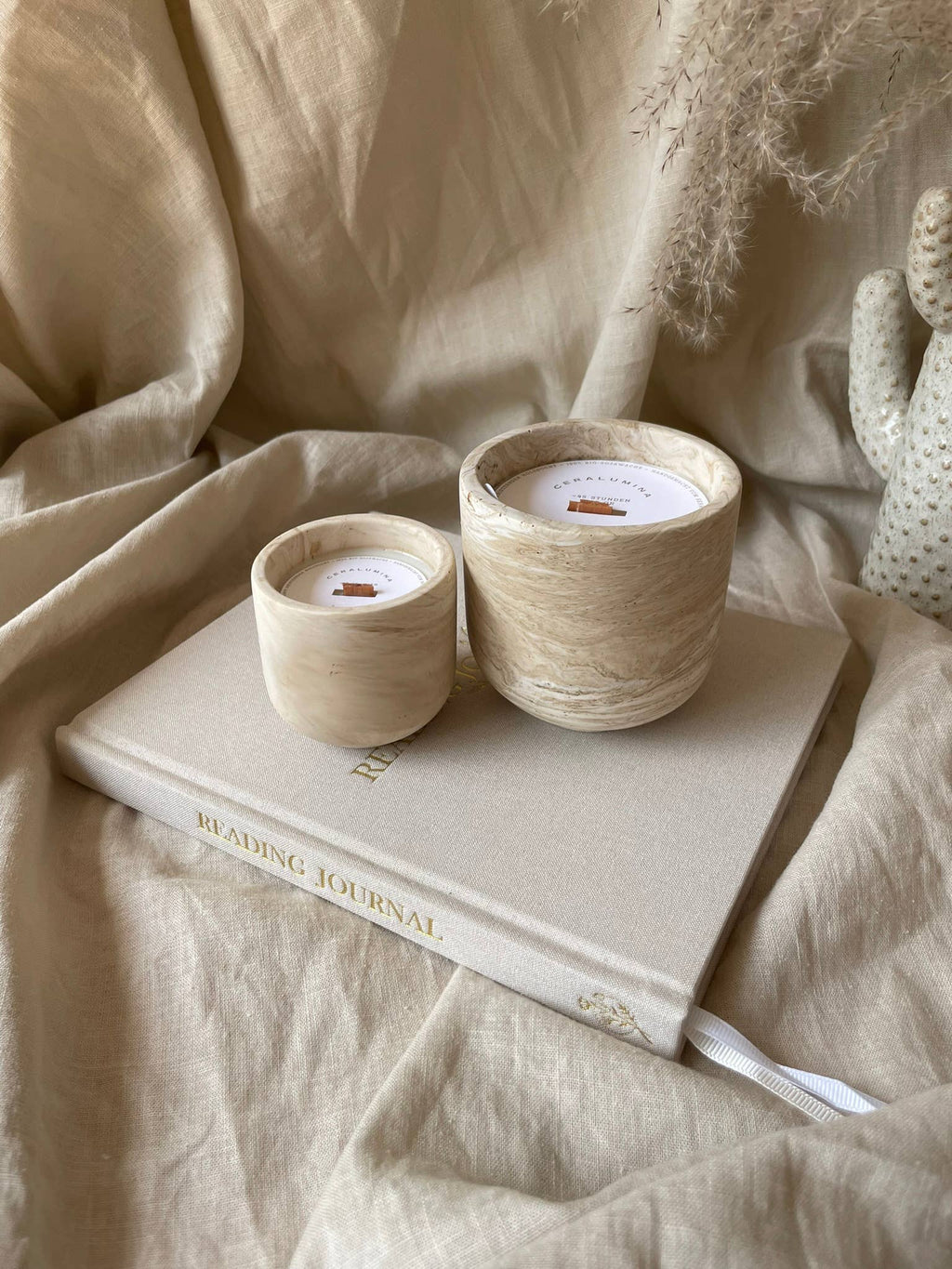 Bougie parfumée 'layali' en cire de soja: Groß (240gr) - senteur parfumée Kefi Concept Store