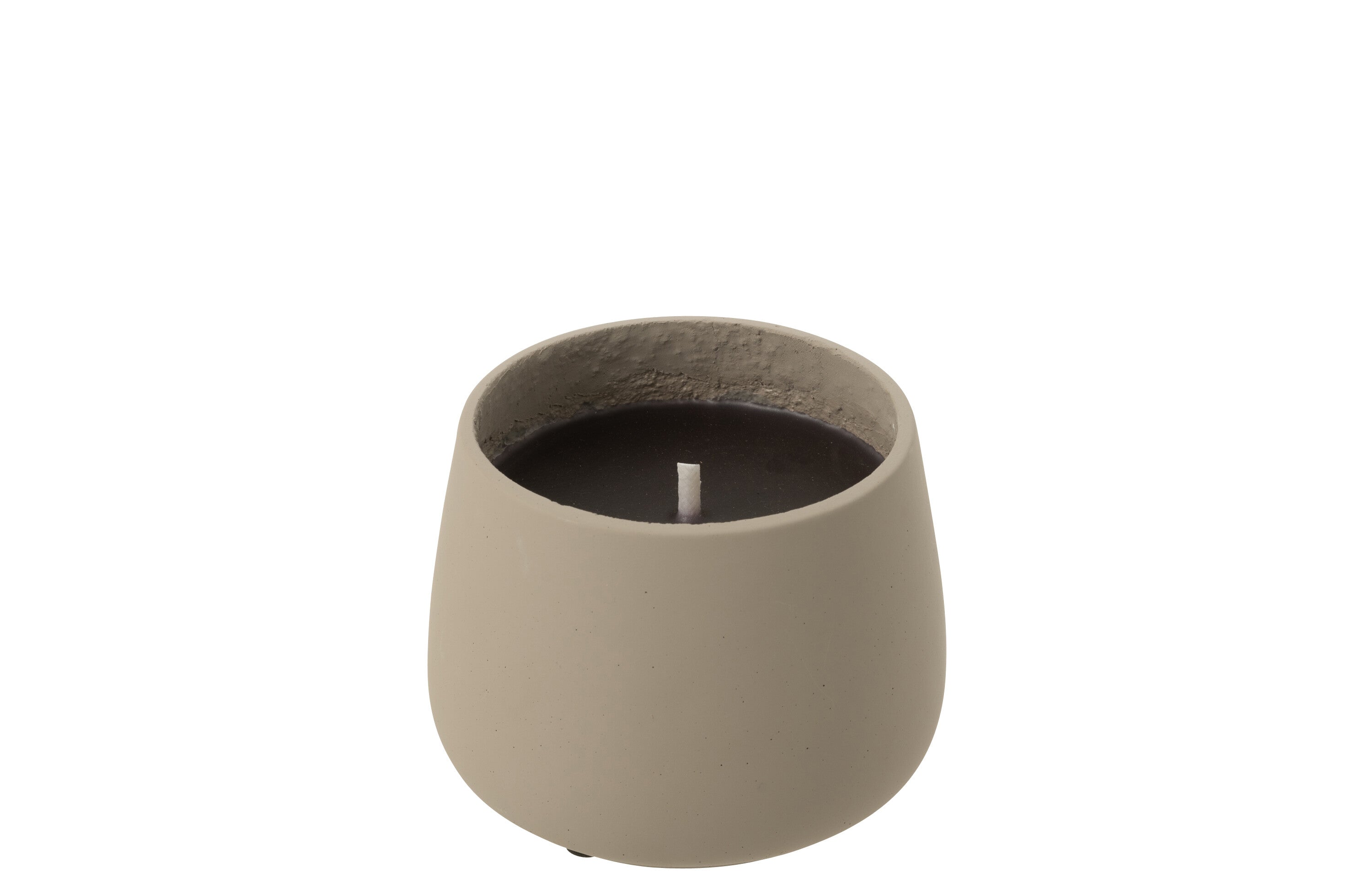 BOUGIE EXT CYRA CIMENT GRIS S (14x14x11cm) - senteur parfumée Kefi Concept Store