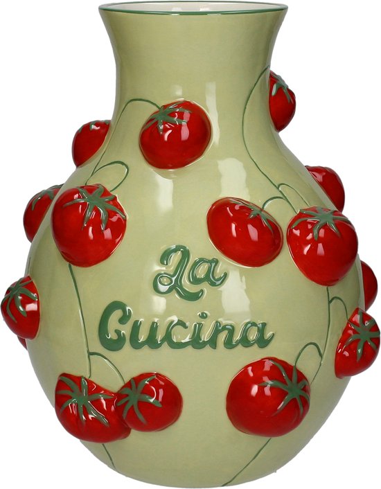 Vase Tomato Dolomite Mutli 26x25.3x30.6cm - déco maison Kefi Concept Store