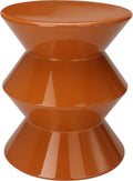 Table d'appoint - Métal -  caramel- Hauteur 36 cm - Ronde 31 cm