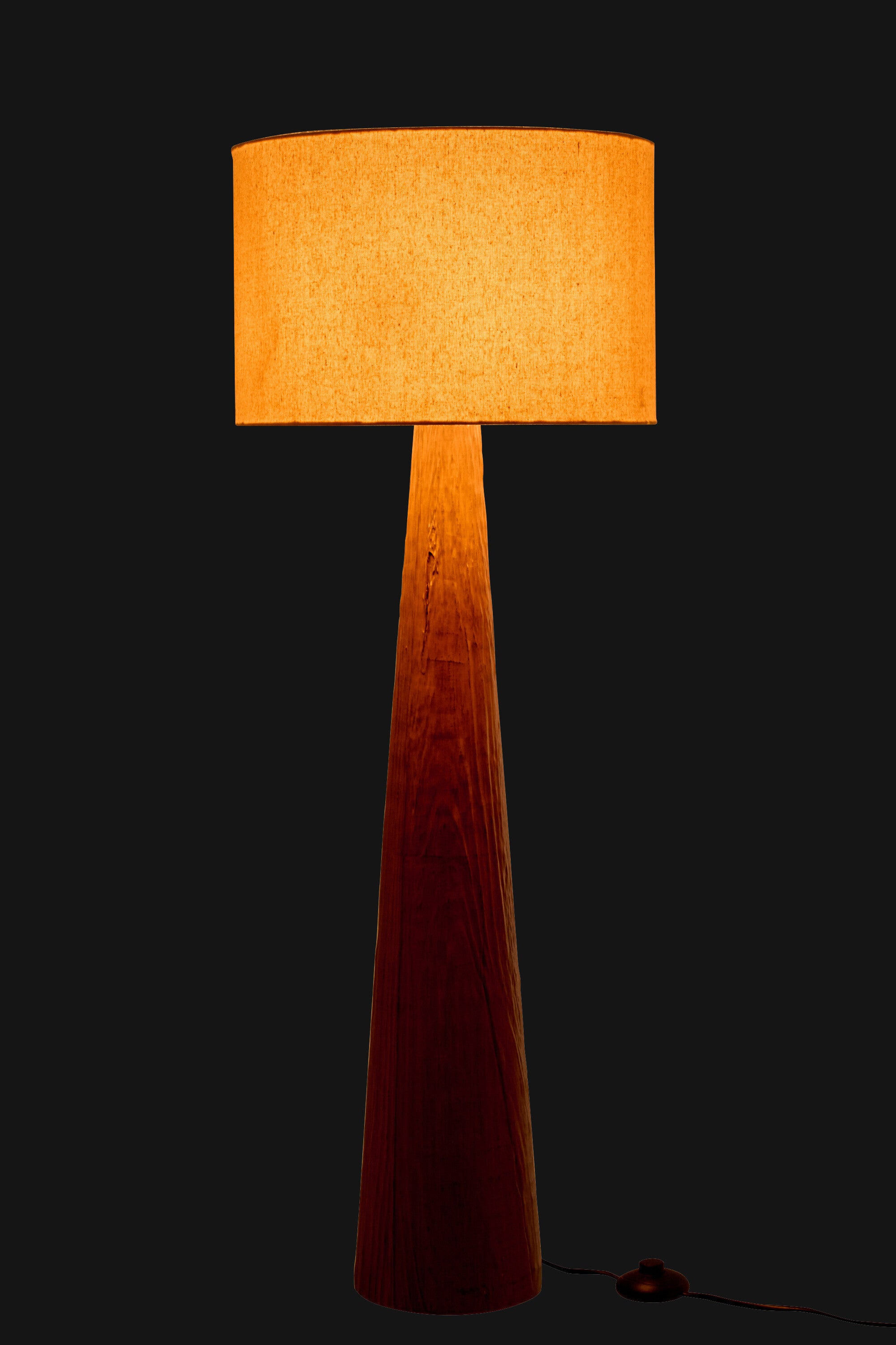 Lampadaire Melina Céramique Marron Foncé Large - déco maison Kefi Concept Store