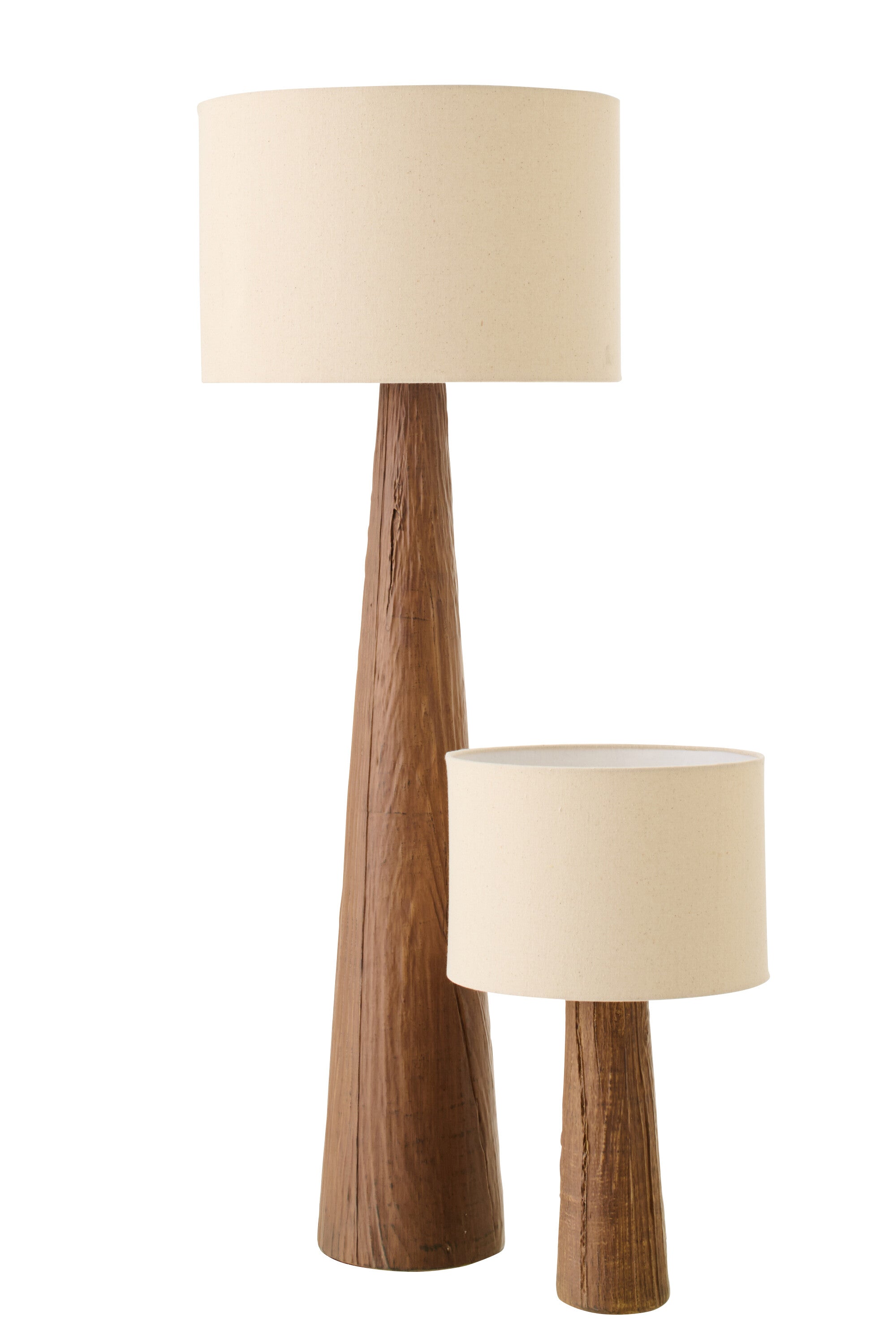 Lampadaire Melina Céramique Marron Foncé Large - déco maison Kefi Concept Store