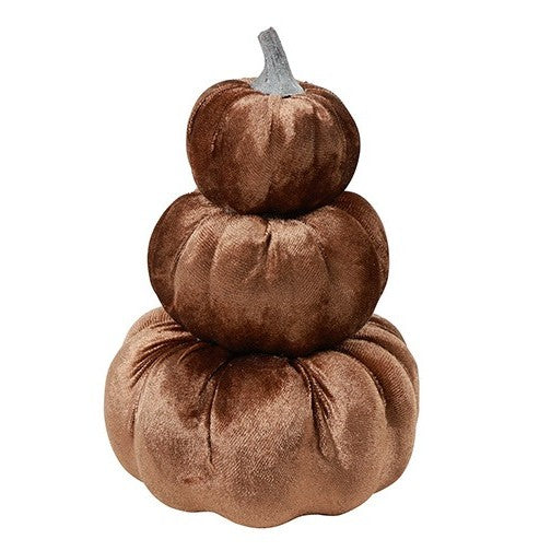 3 citrouilles empilées L  brun
