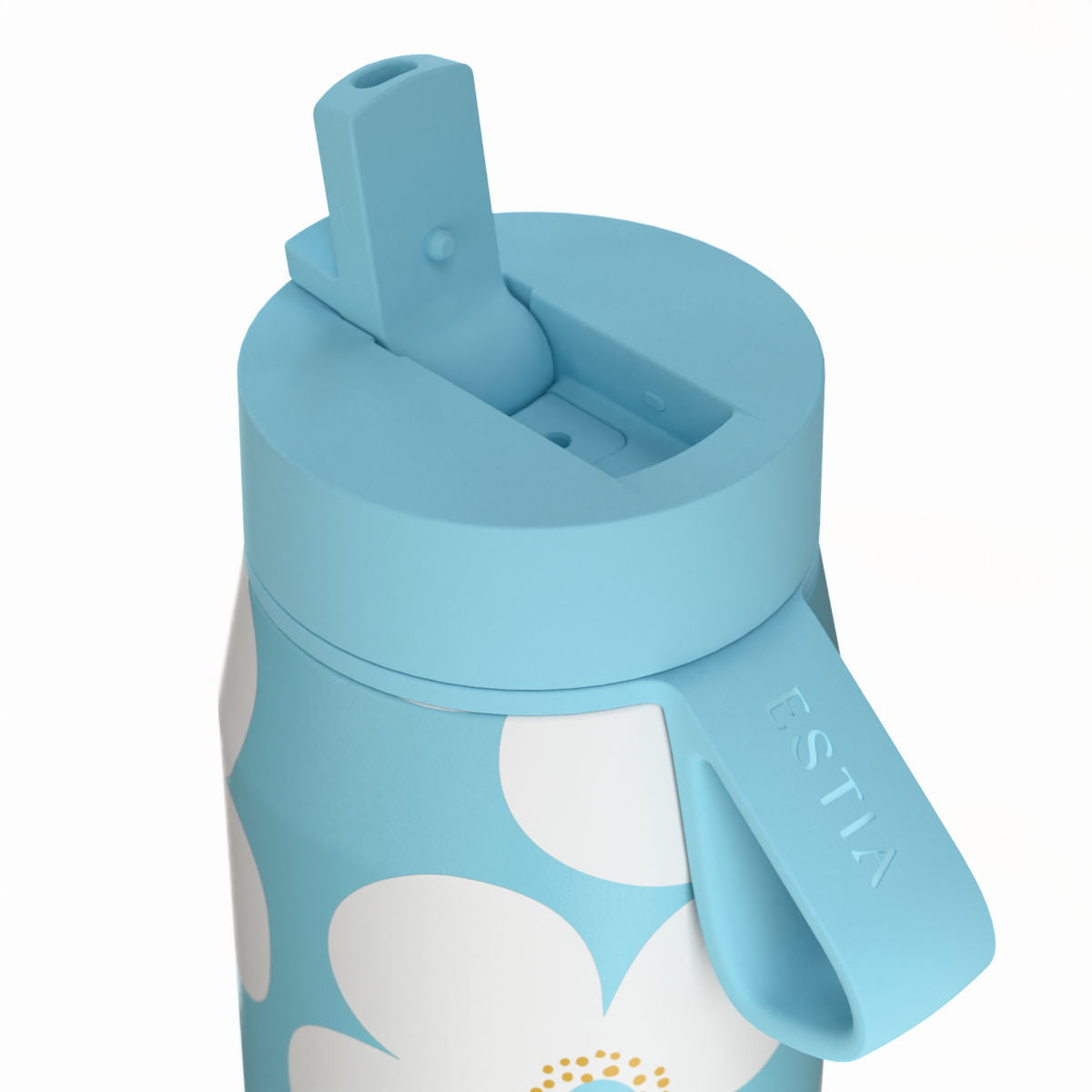 Gourde 500 ml design flowers / bleu - modele Pulse