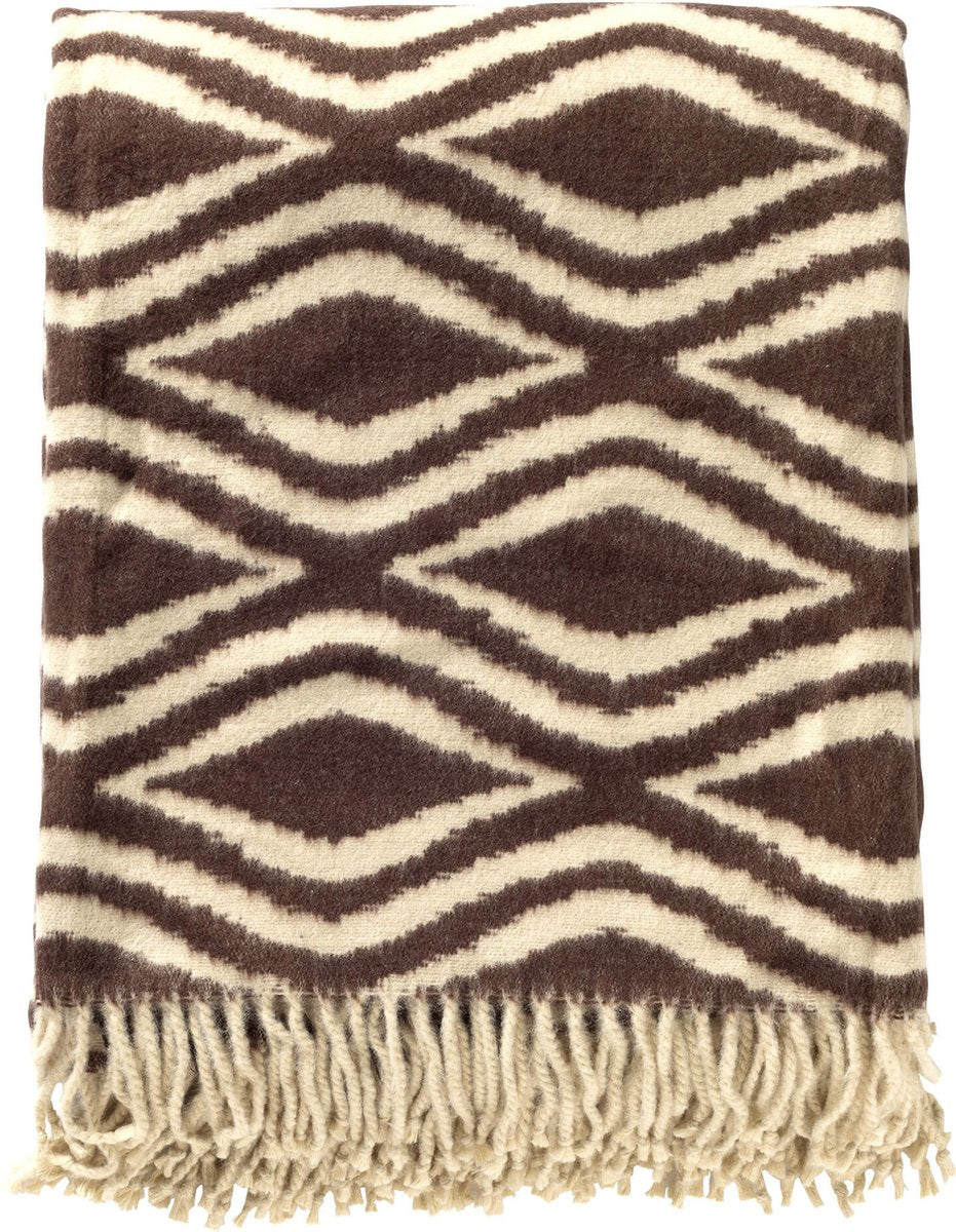 Plaid Amorella chocolat 150 x 200 cm