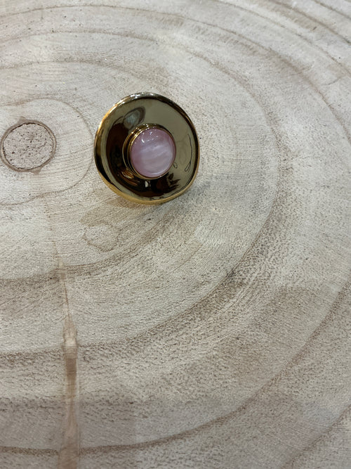 Bague dorée rose - bijou femme Kefi Concept Store