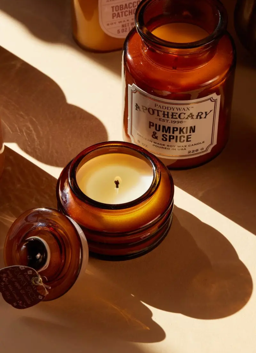 Paddywax Bougie glass - orange - Pumpkin Spice