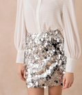Jupe courte sequins