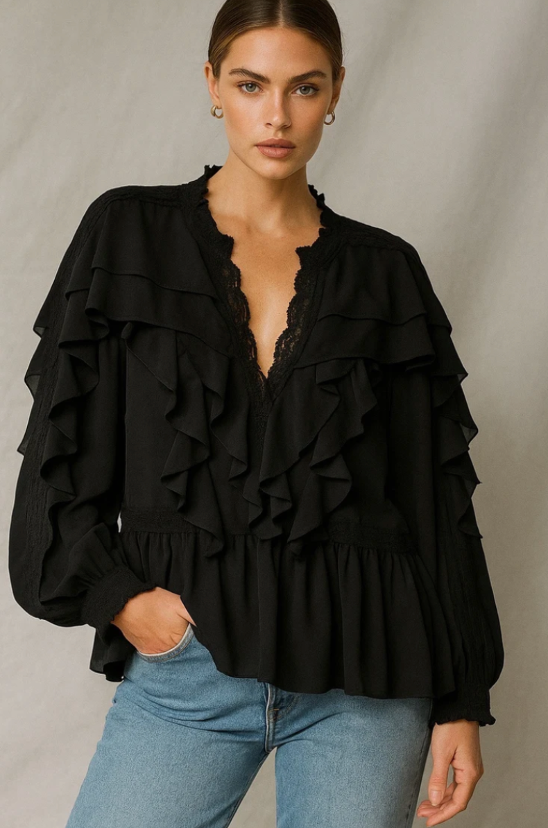 Blouse à volants Joseph