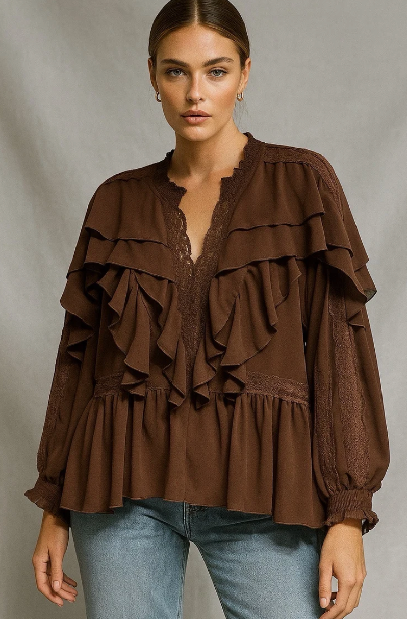 Blouse à volants Joseph