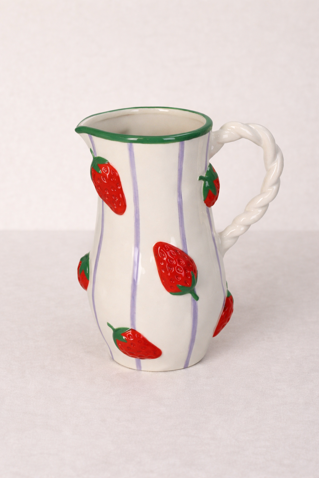 Vase décoratif Fraise en grès - 20,5 cm - déco maison Kefi Concept Store