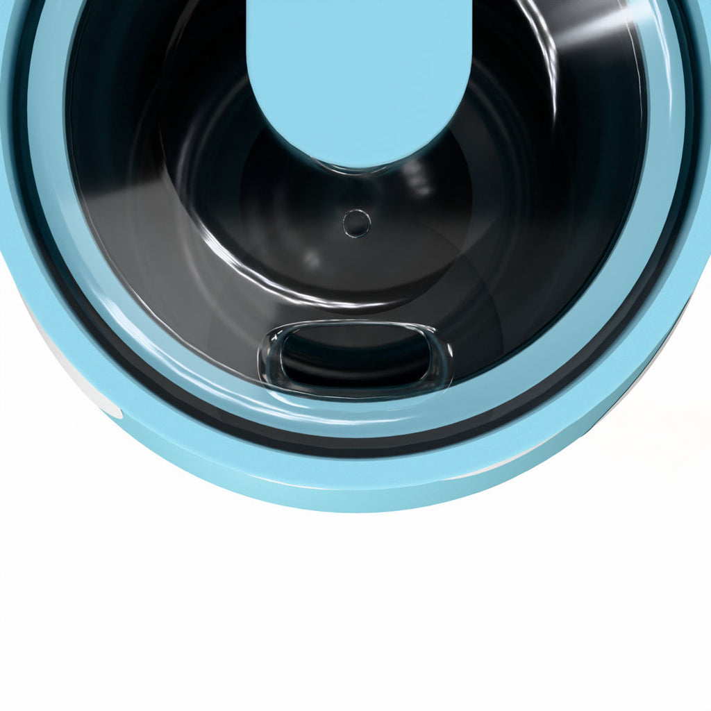 Gourde 360 ml design flower bleu - modele Lens
