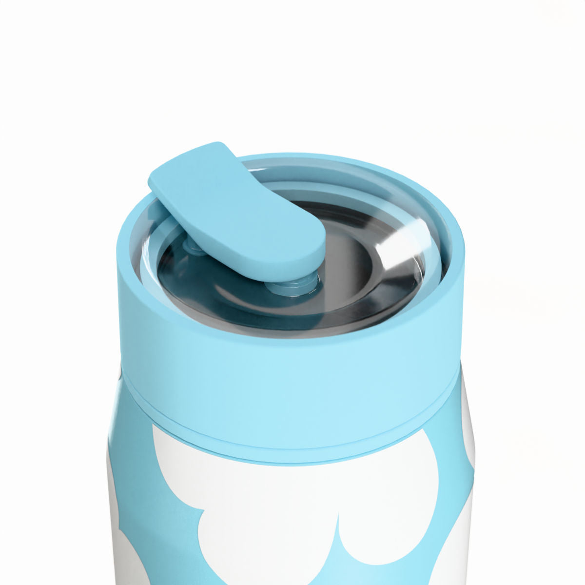 Gourde 360 ml design flower bleu - modele Lens
