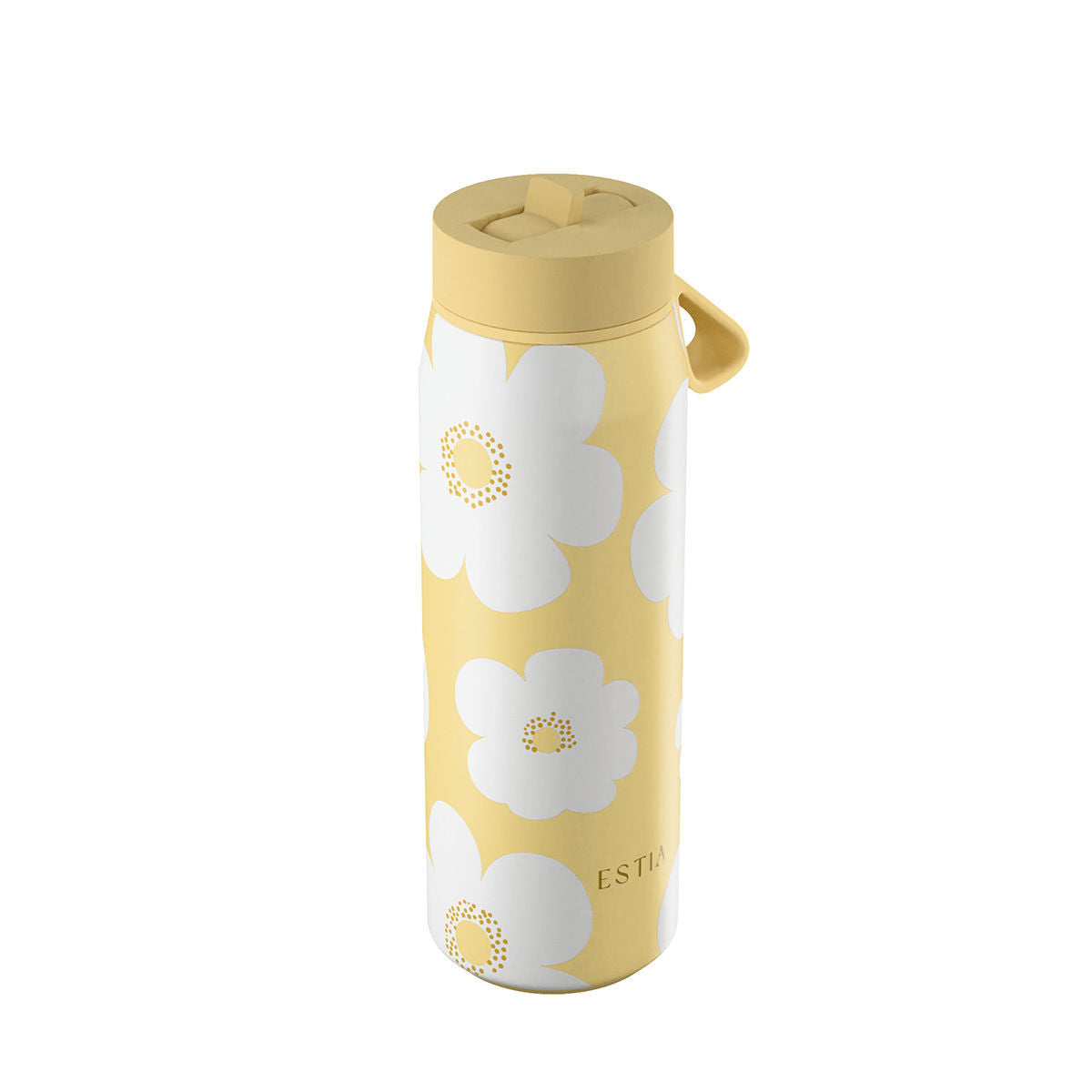 Gourde 500 ml design flowers / jaune - modele Pulse