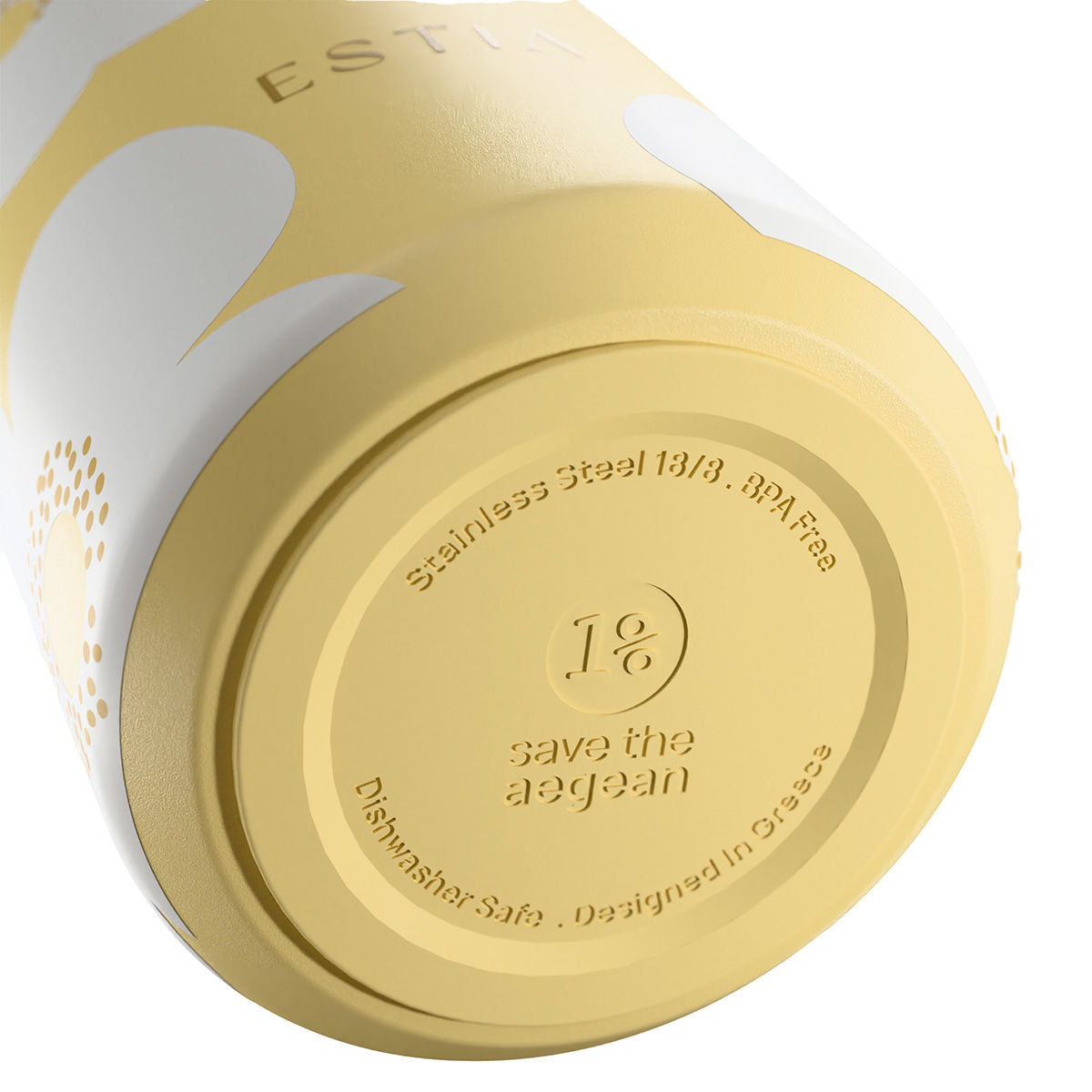 Gourde 500 ml design flowers / jaune - modele Pulse
