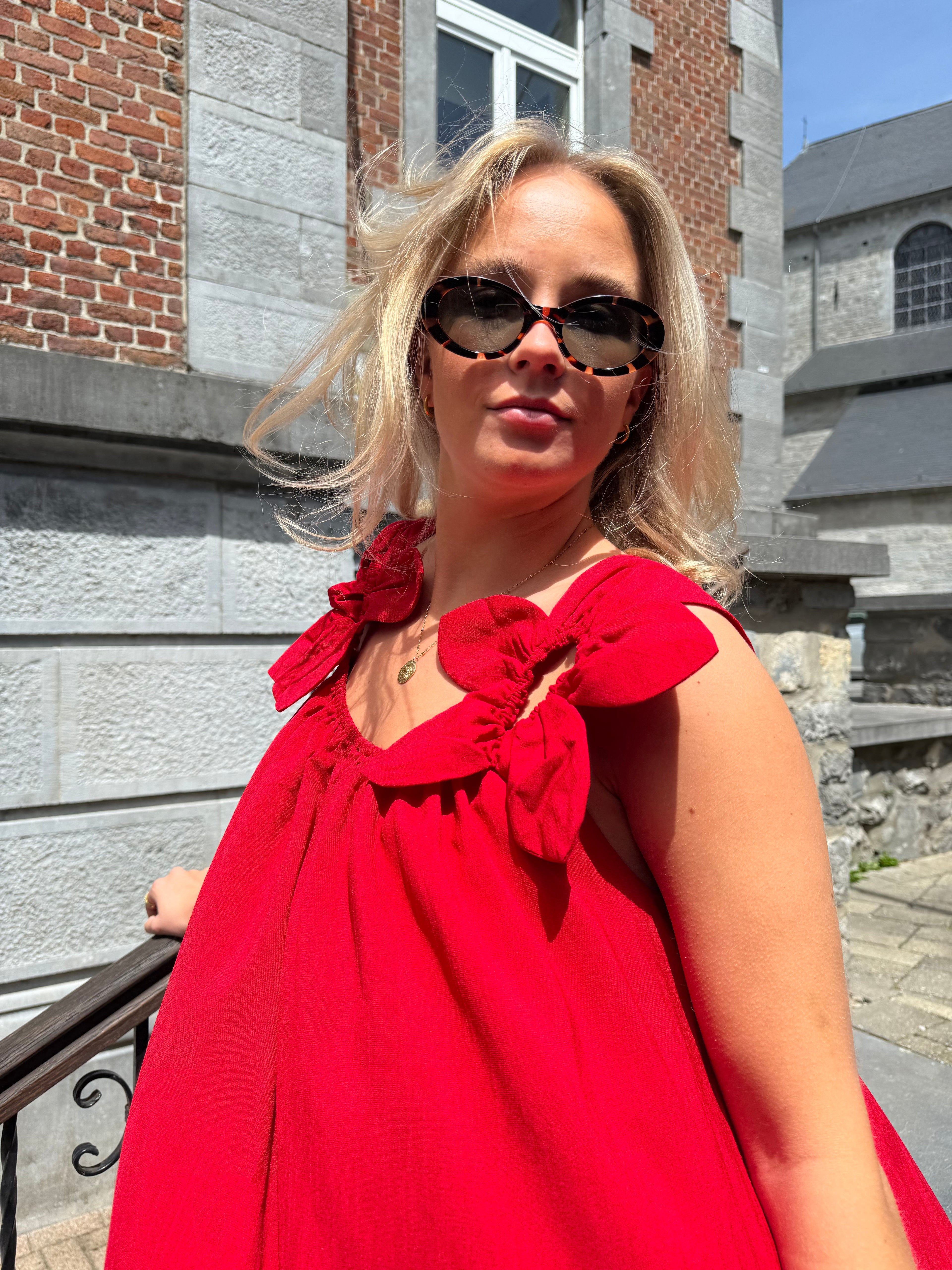 Robe Pia Longue Fleurs sur Bretelles