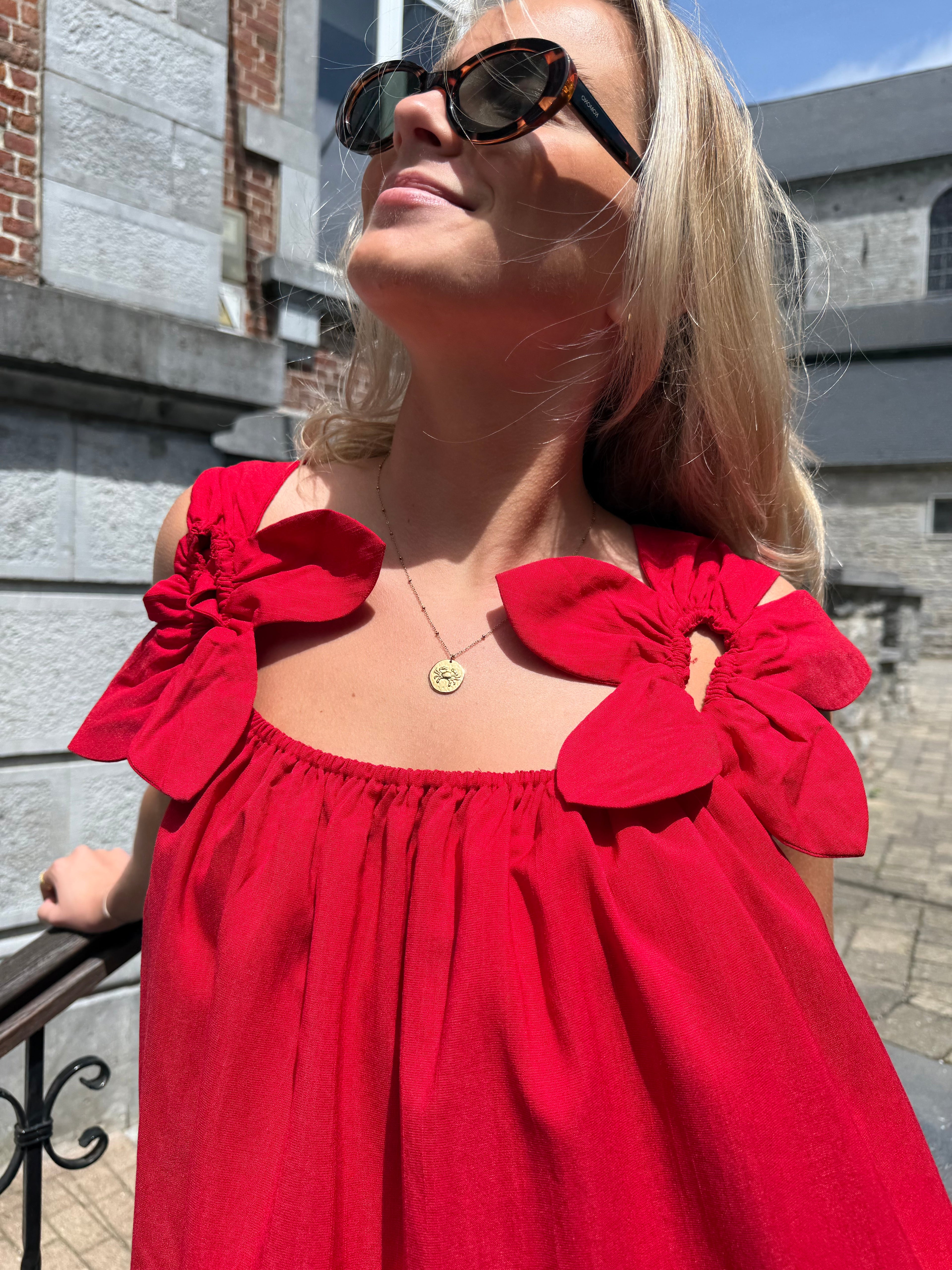 Robe Pia Longue Fleurs sur Bretelles