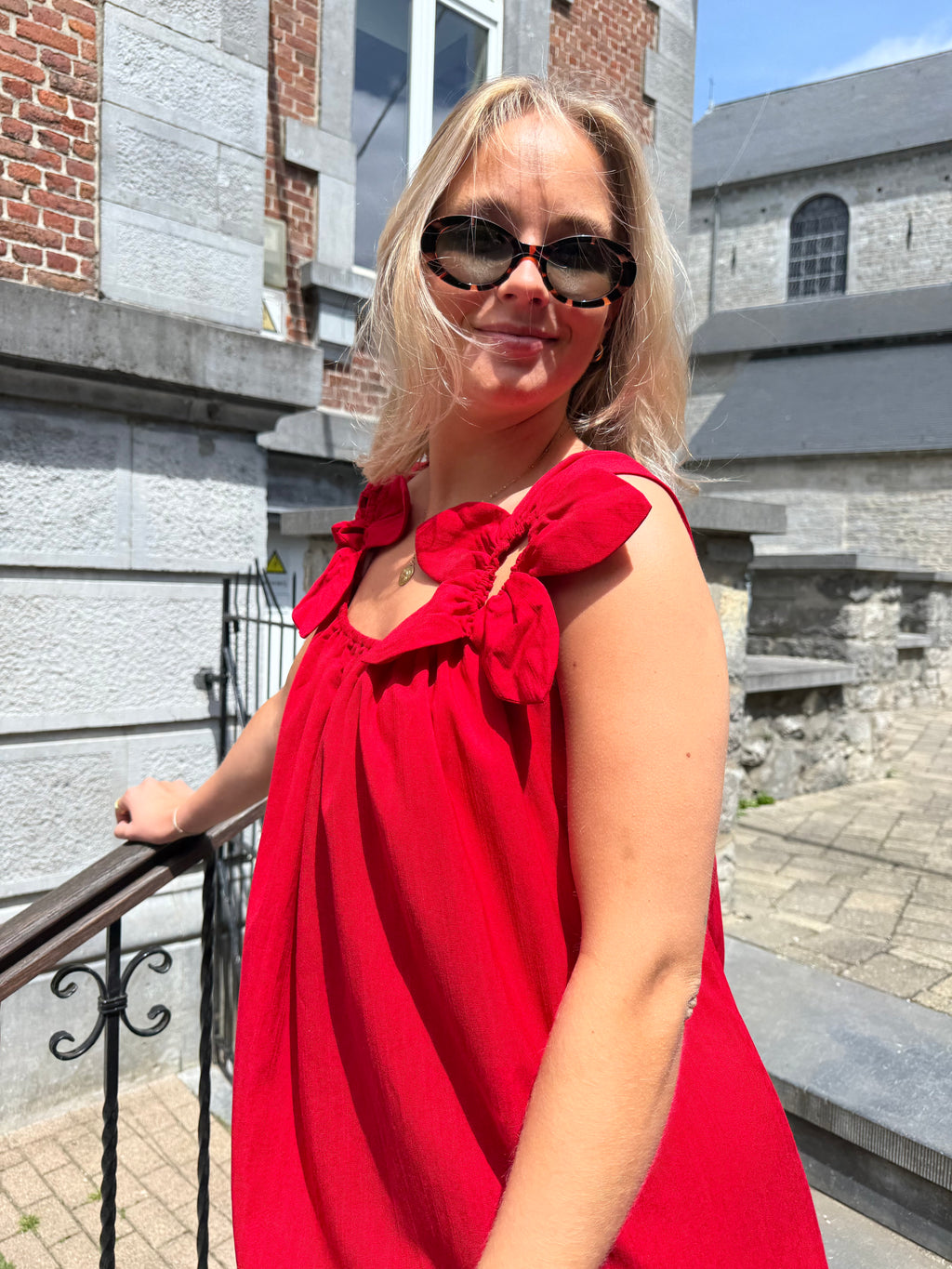 Robe Pia Longue Fleurs sur Bretelles