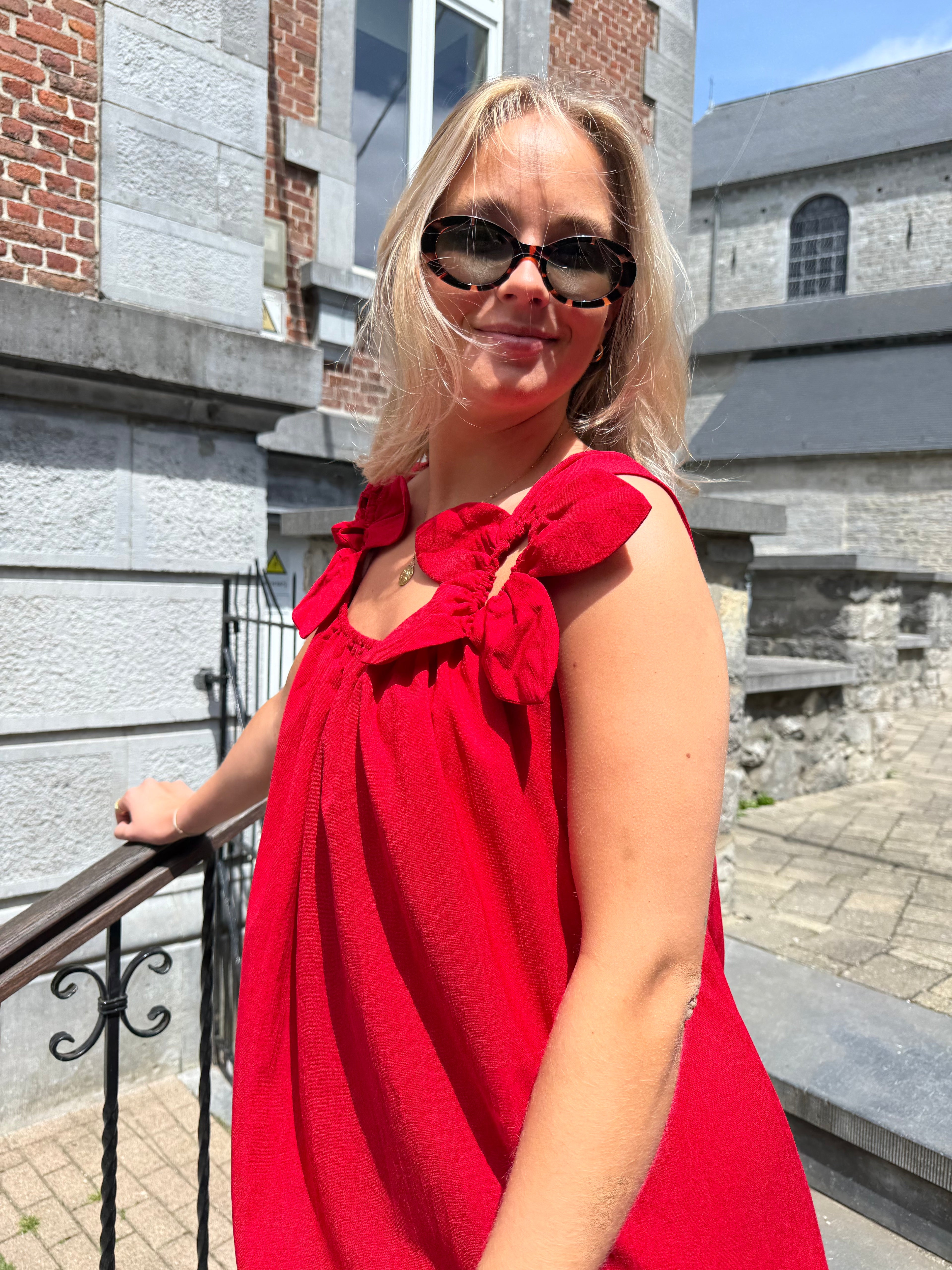 Robe Pia Longue Fleurs sur Bretelles