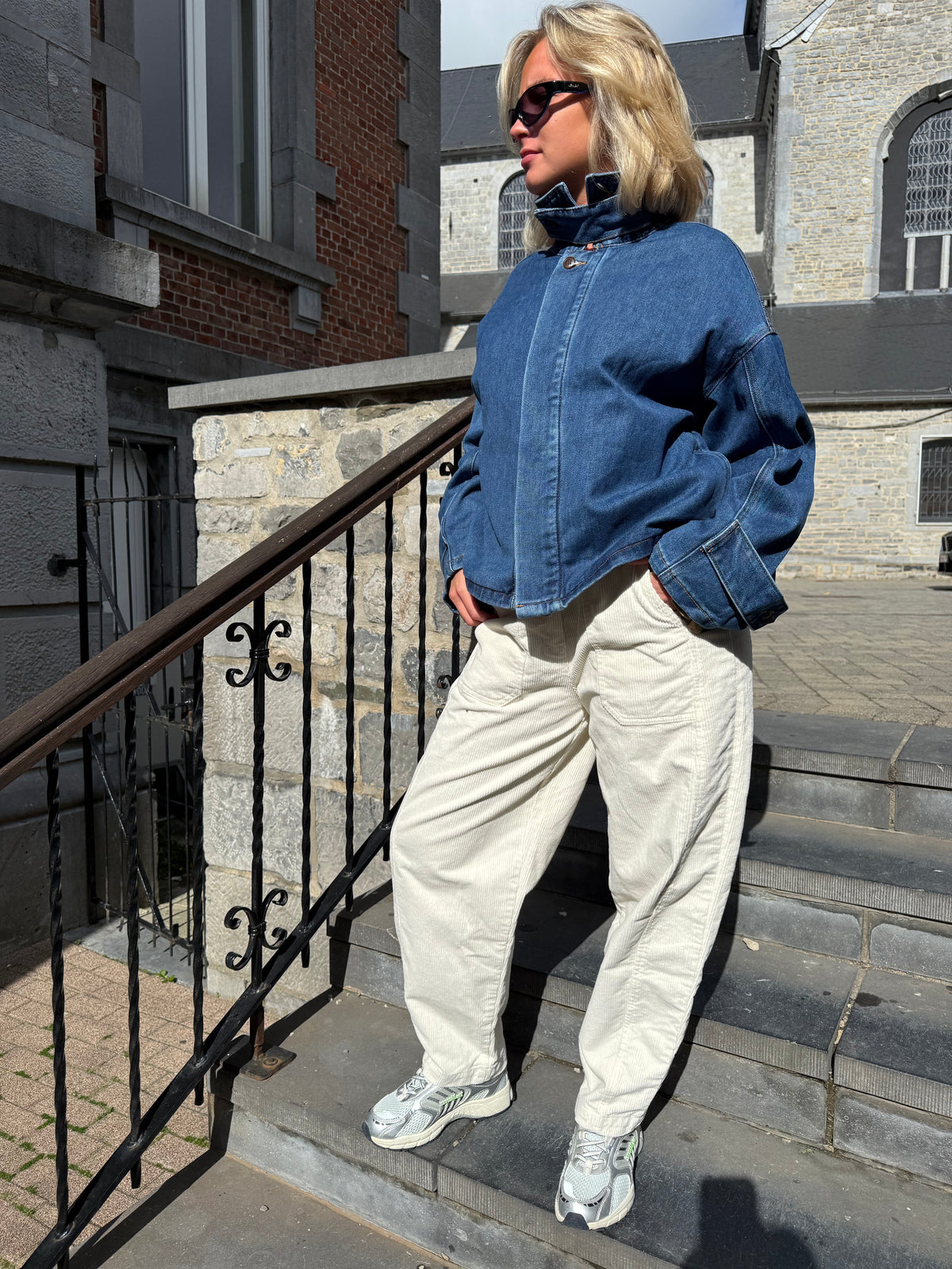 Pantalon velours Barrel