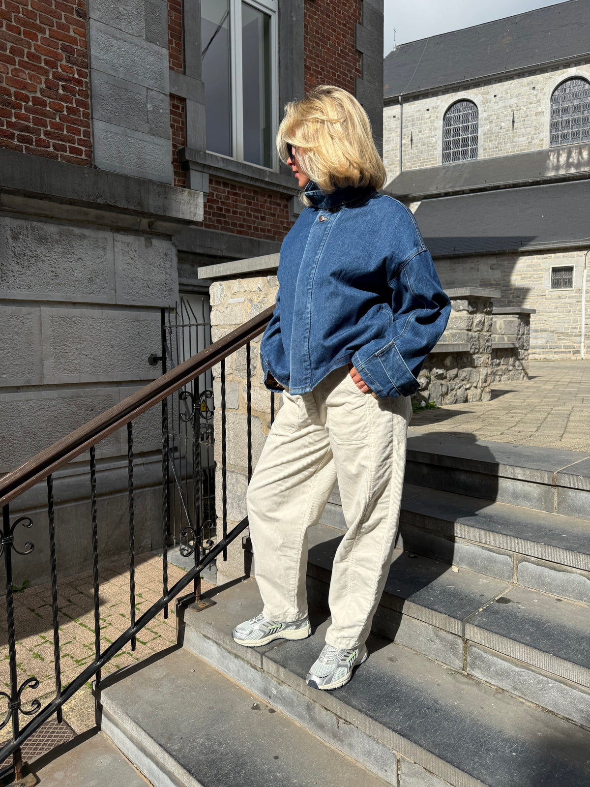 Pantalon velours Barrel