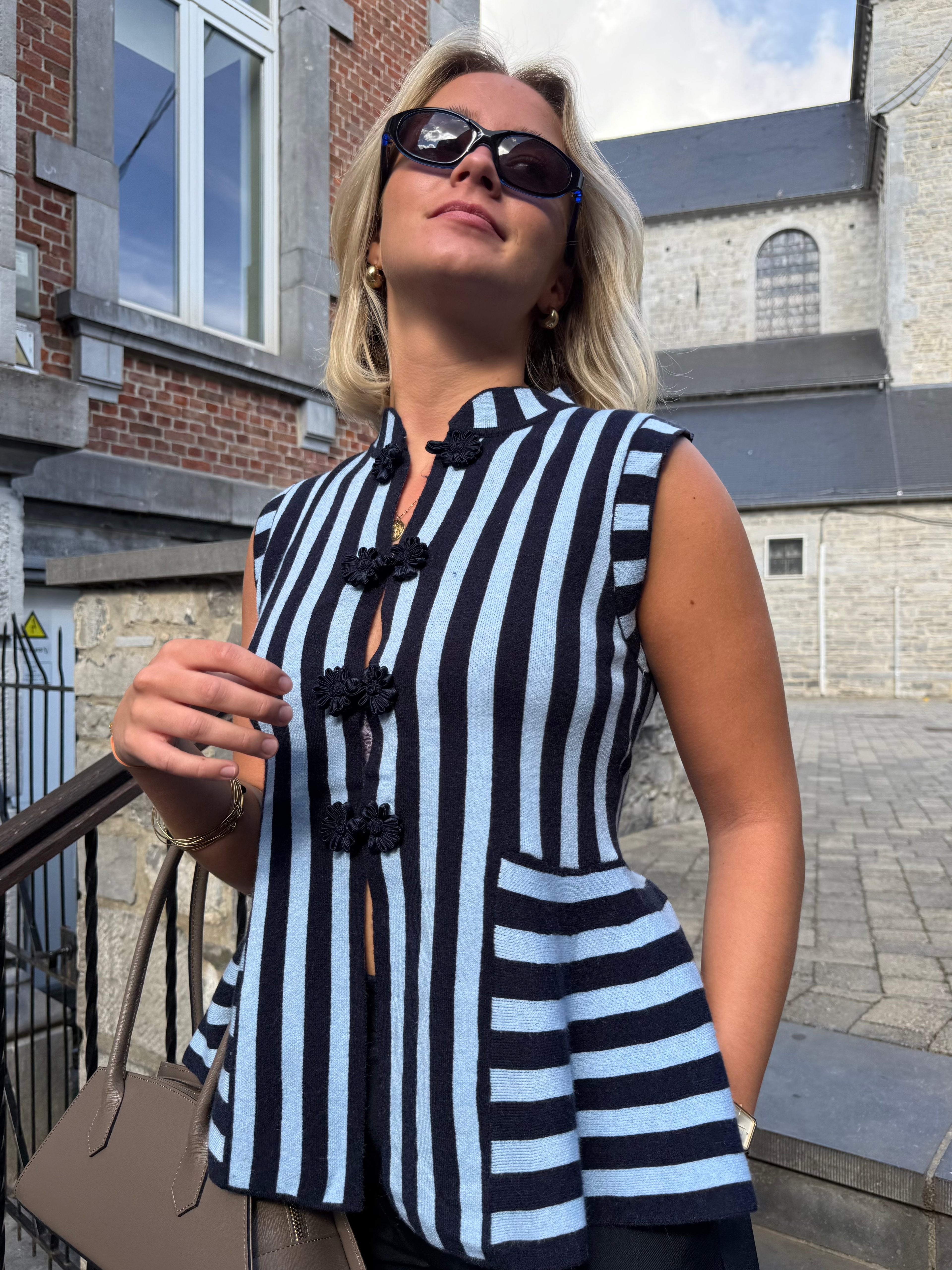 Gilet rayé Farah