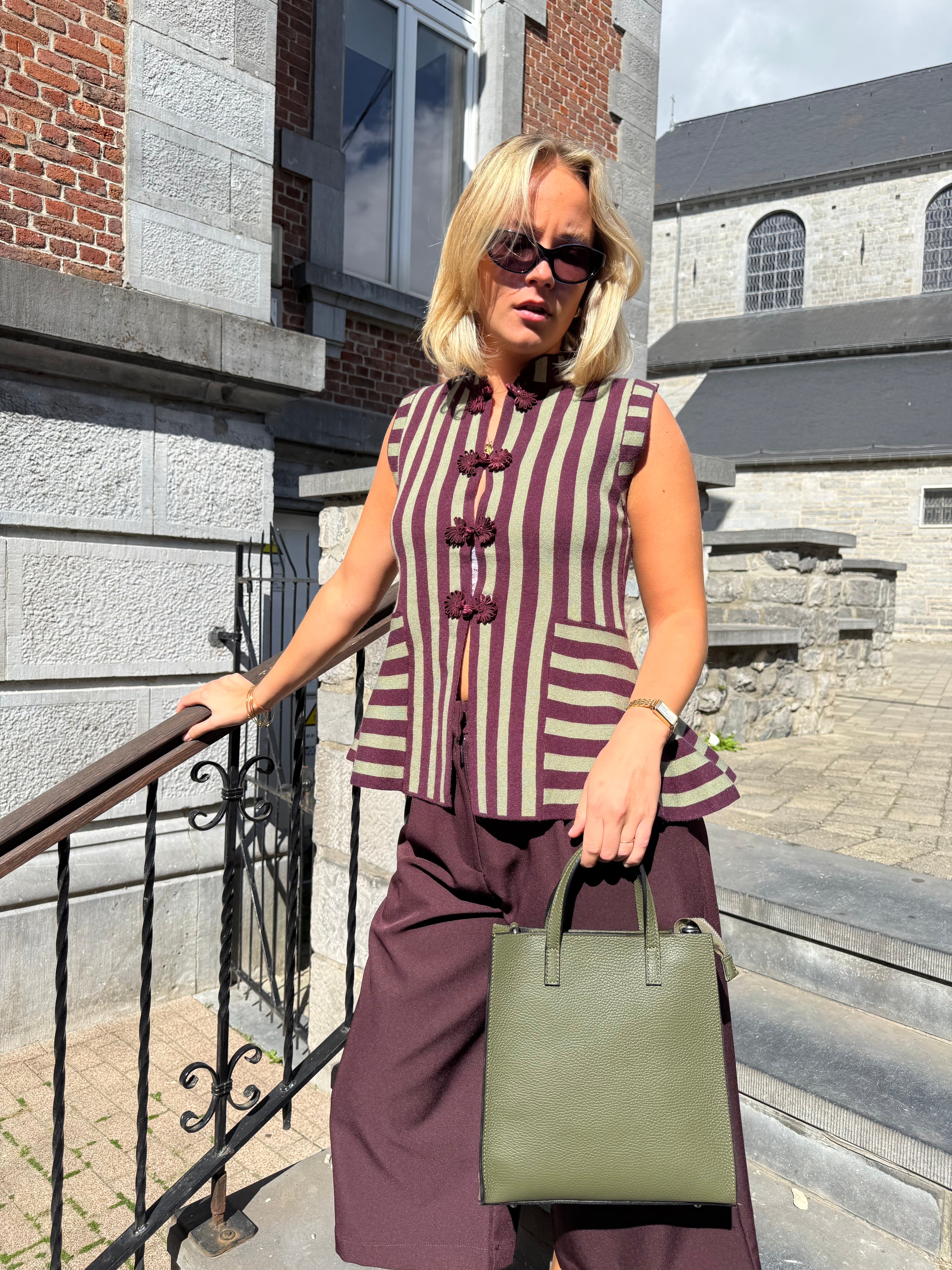 Gilet rayé Farah