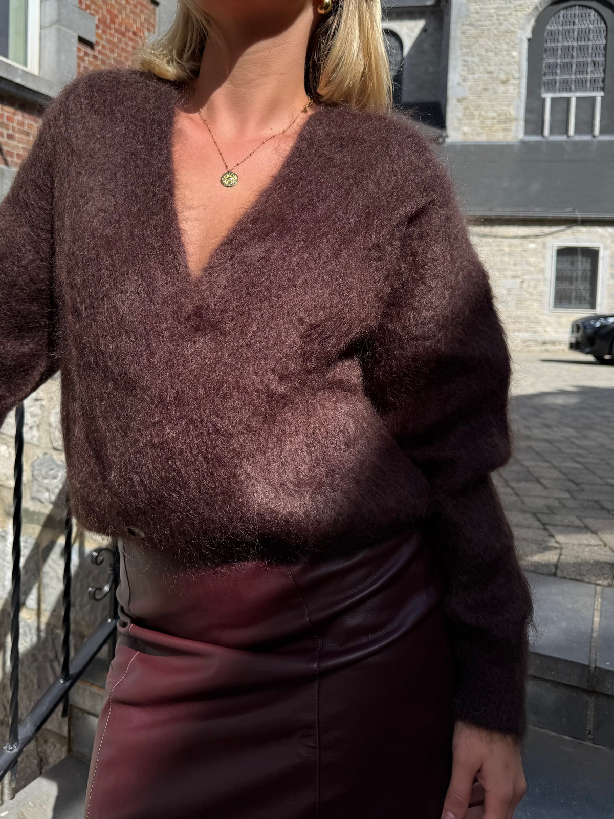 Cardigan croisé clara Mohair